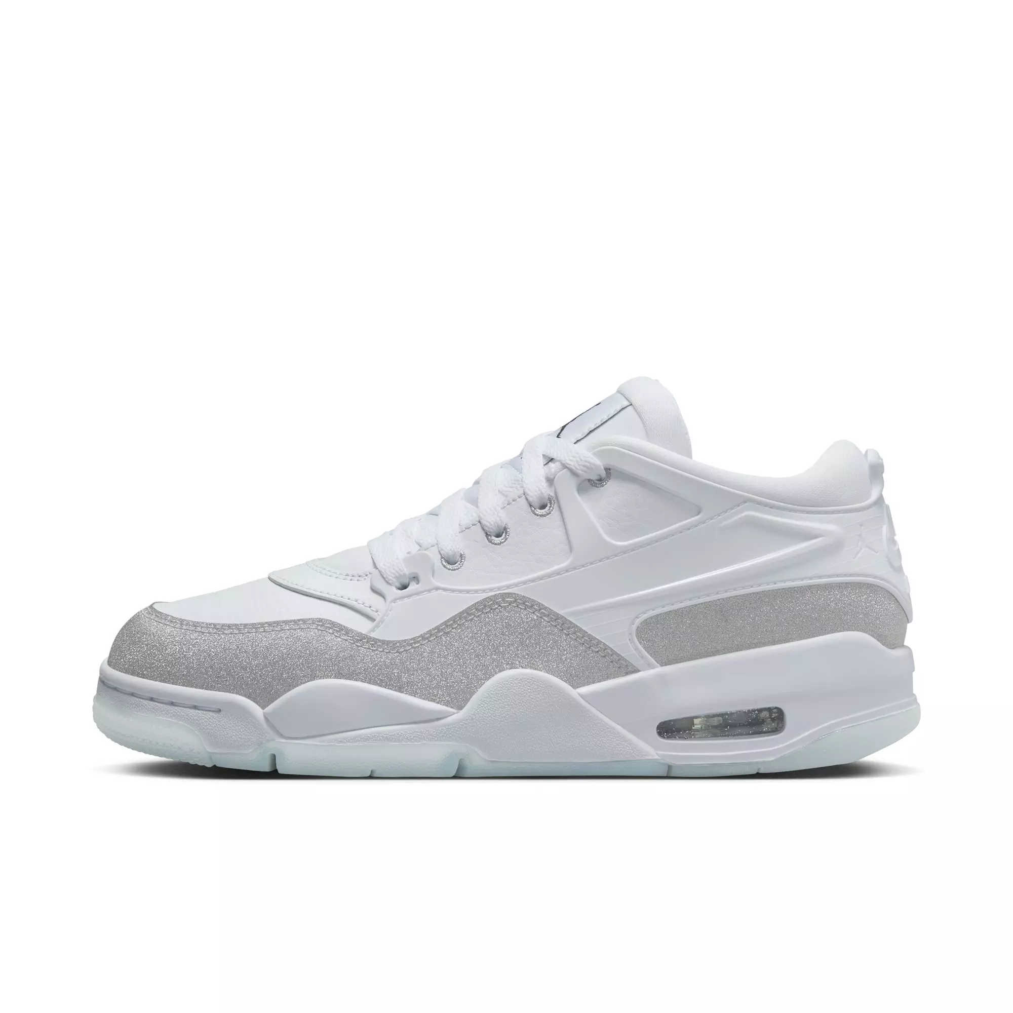 Jordan 4 RM "White/Metallic Silver" Women's Shoe - WHITE/SILVER