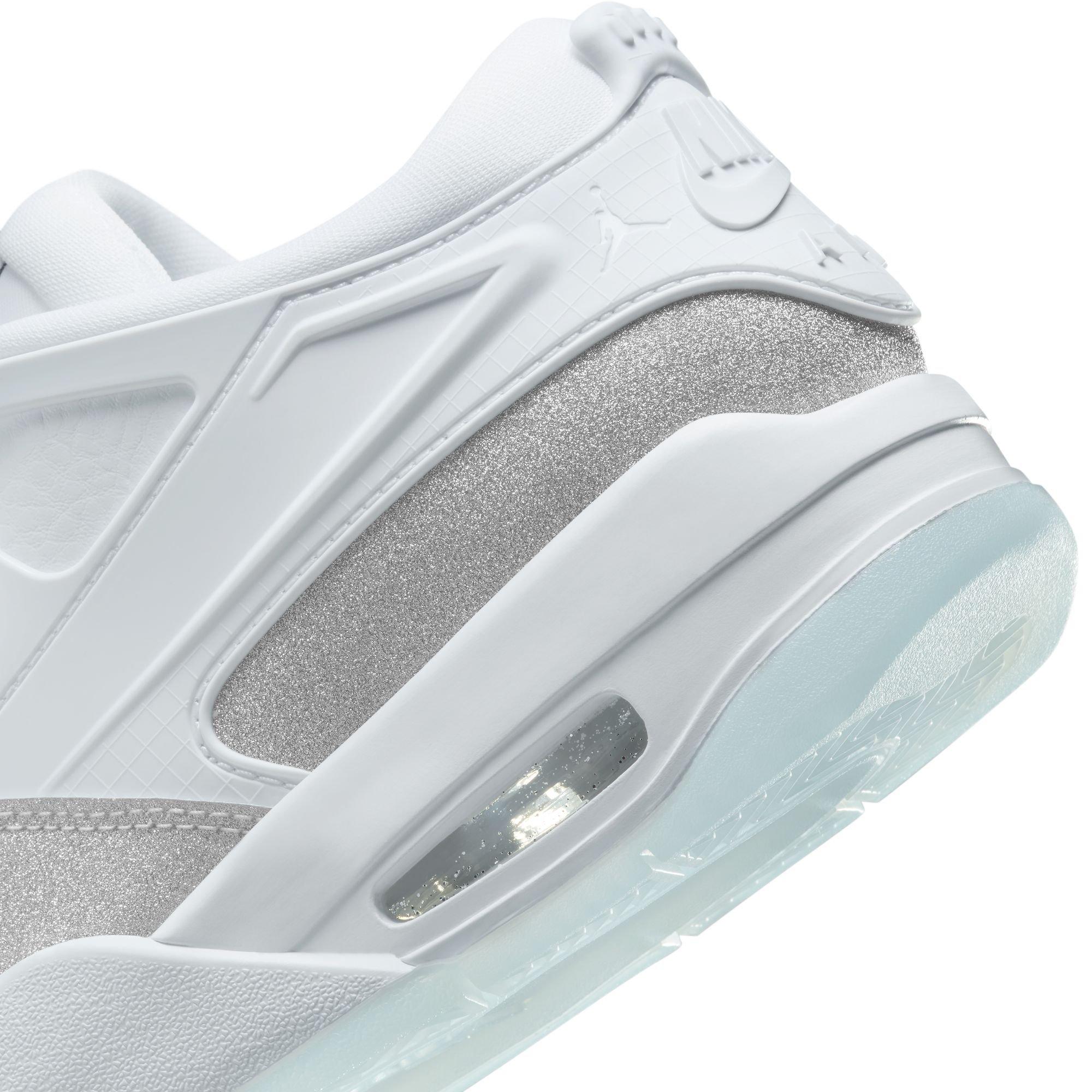 Jordan 4 RM "White/Metallic Silver" Women's Shoe - WHITE/SILVER Thumbnail View 10