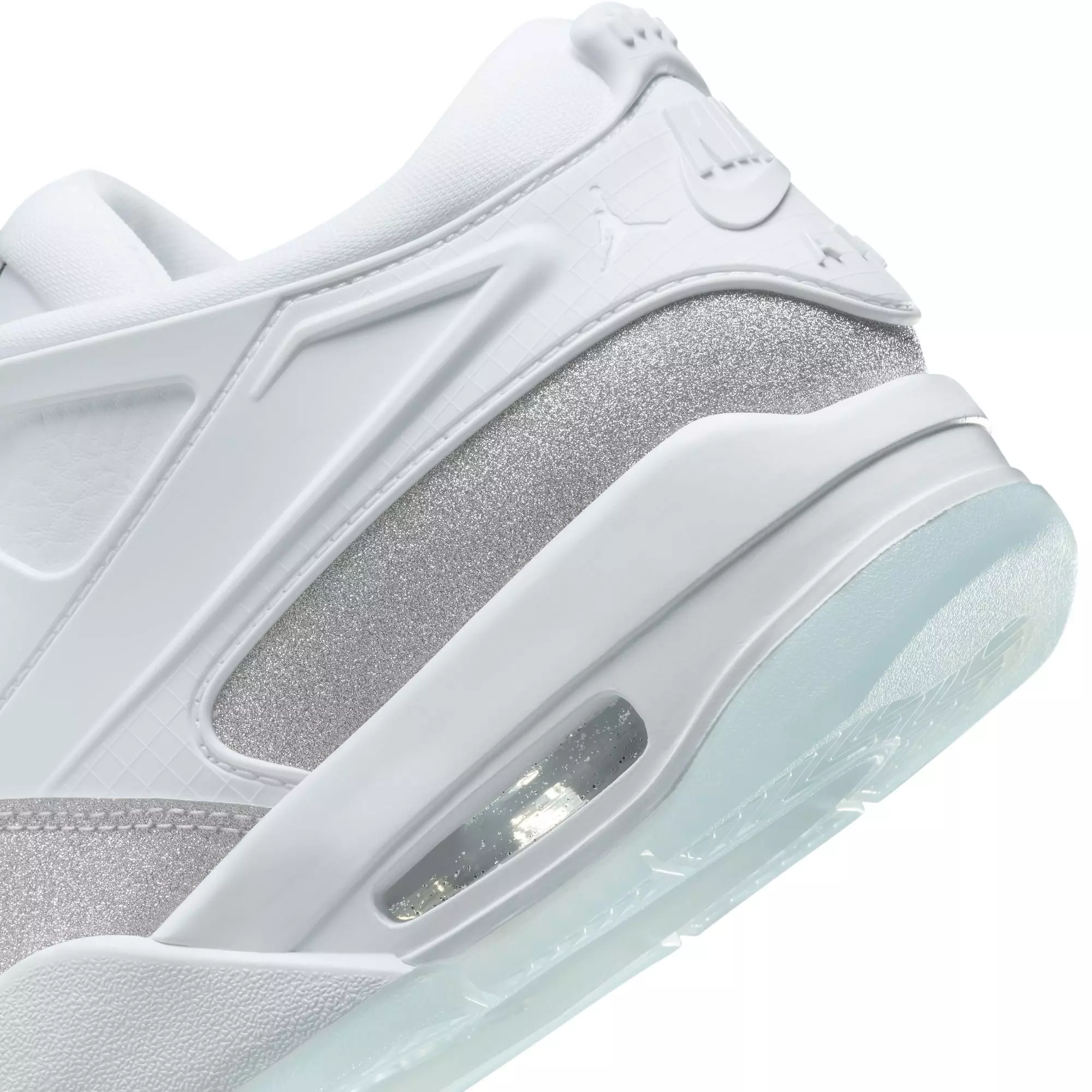 Jordan 4 RM "White/Metallic Silver" Women's Shoe - WHITE/SILVER