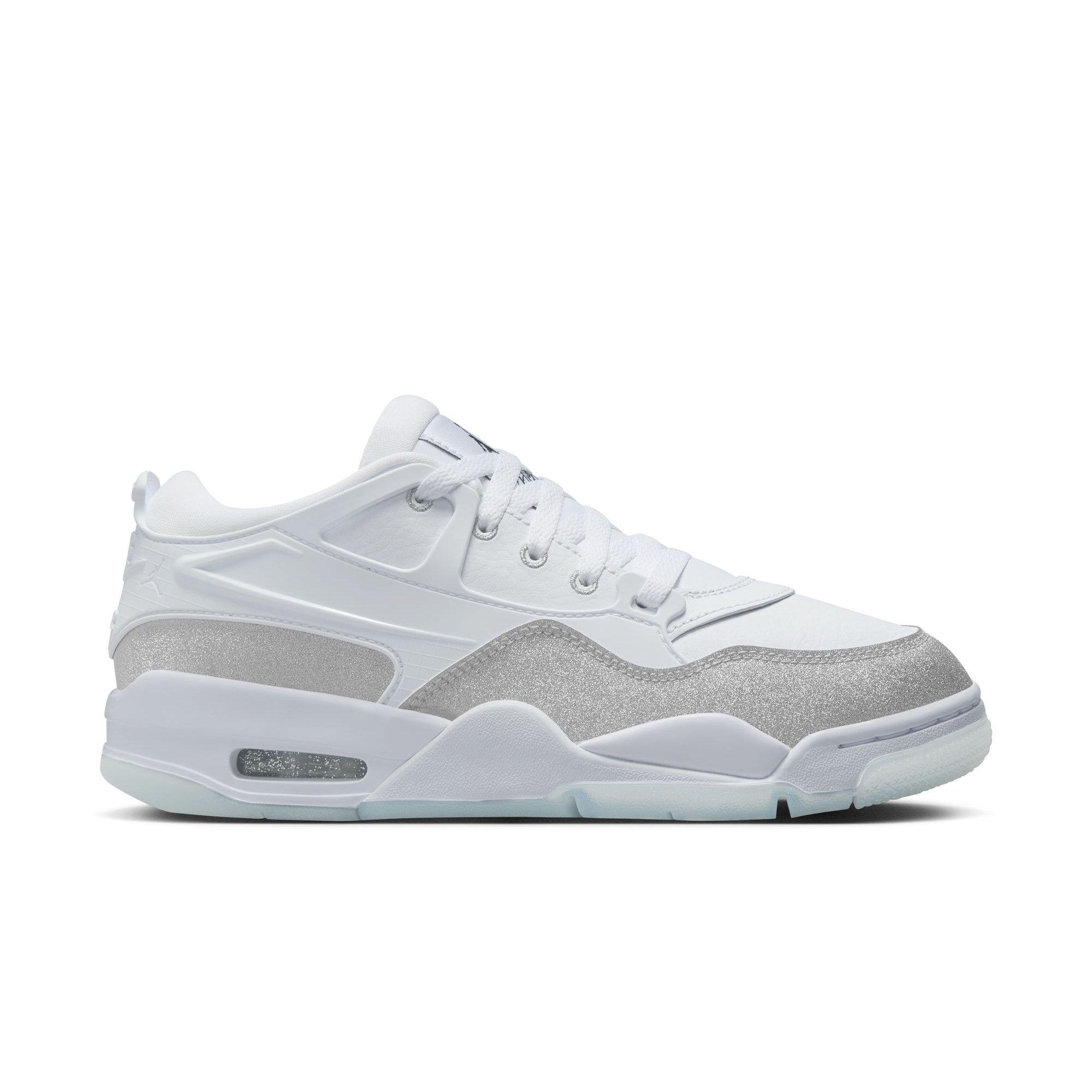Jordan 4 RM "White/Metallic Silver" Women's Shoe - WHITE/SILVER Thumbnail View 1