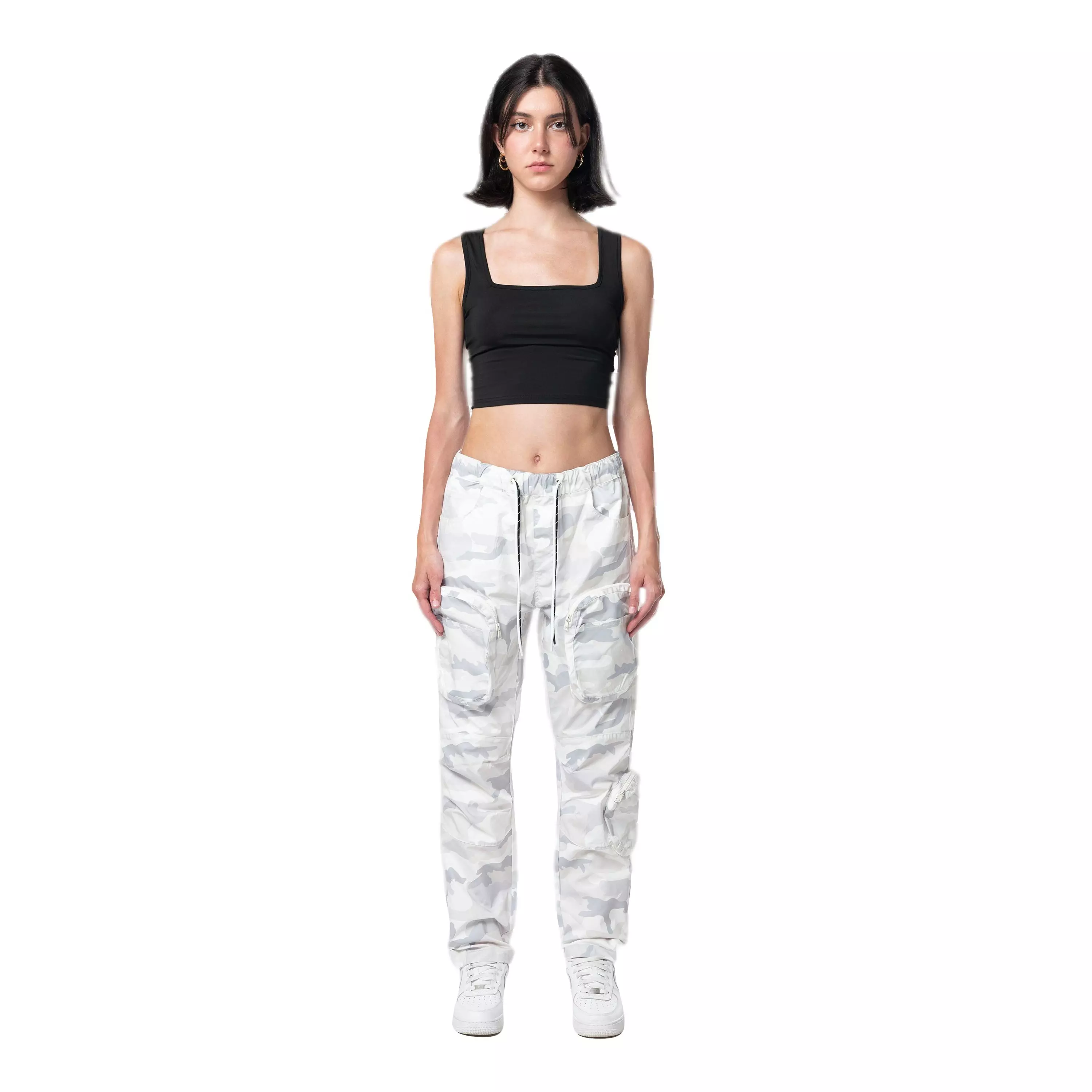Grindhouse Women's Nylon Cargo Pants - Sail - SAIL