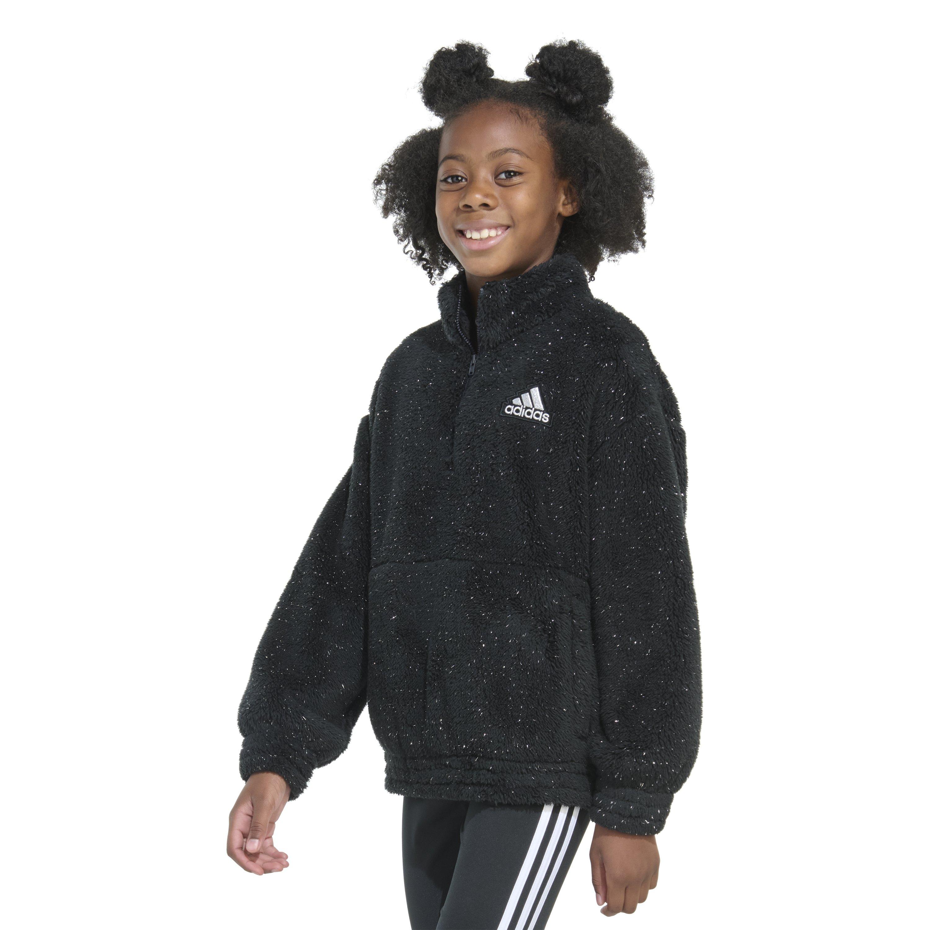 adidas Mock Neck Sherpa Big Girls' Pullover