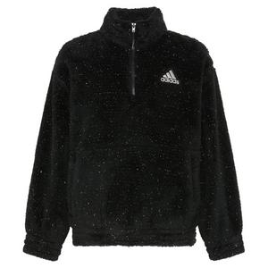adidas Big Girls' Mock Neck Sherpa Pullover