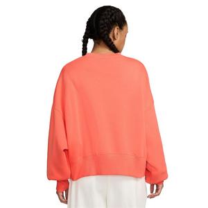 Nike Women's Sportswear Phoenix Fleece Oversized Crewneck Sweatshirt-Orange