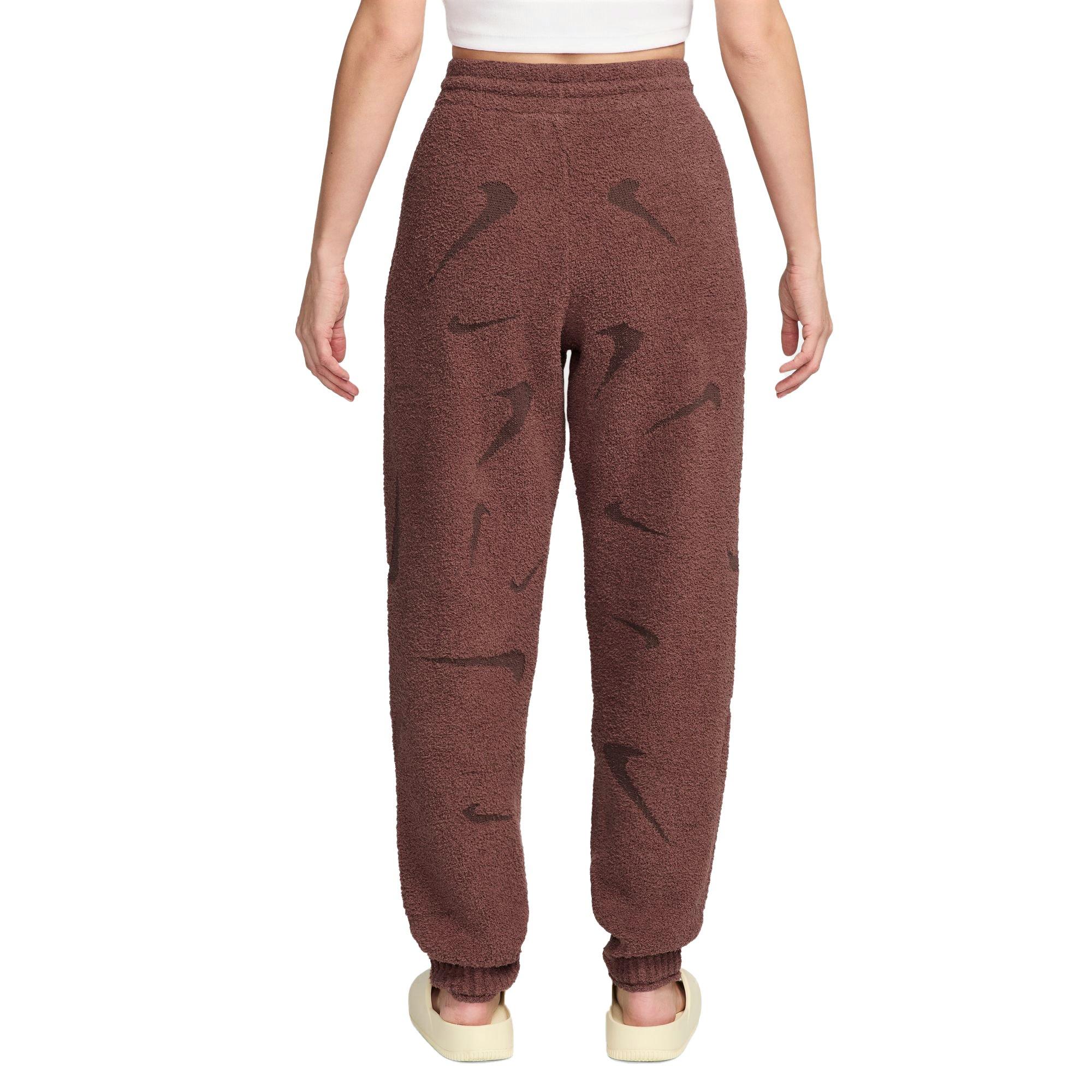 Nike Women's Sportswear Phoenix Boucle High-Waisted Oversized Knit Pants - RED Thumbnail View 2