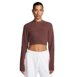 Nike Women's Sportswear Phoenix Boucle Tight Knit Long-Sleeve Top