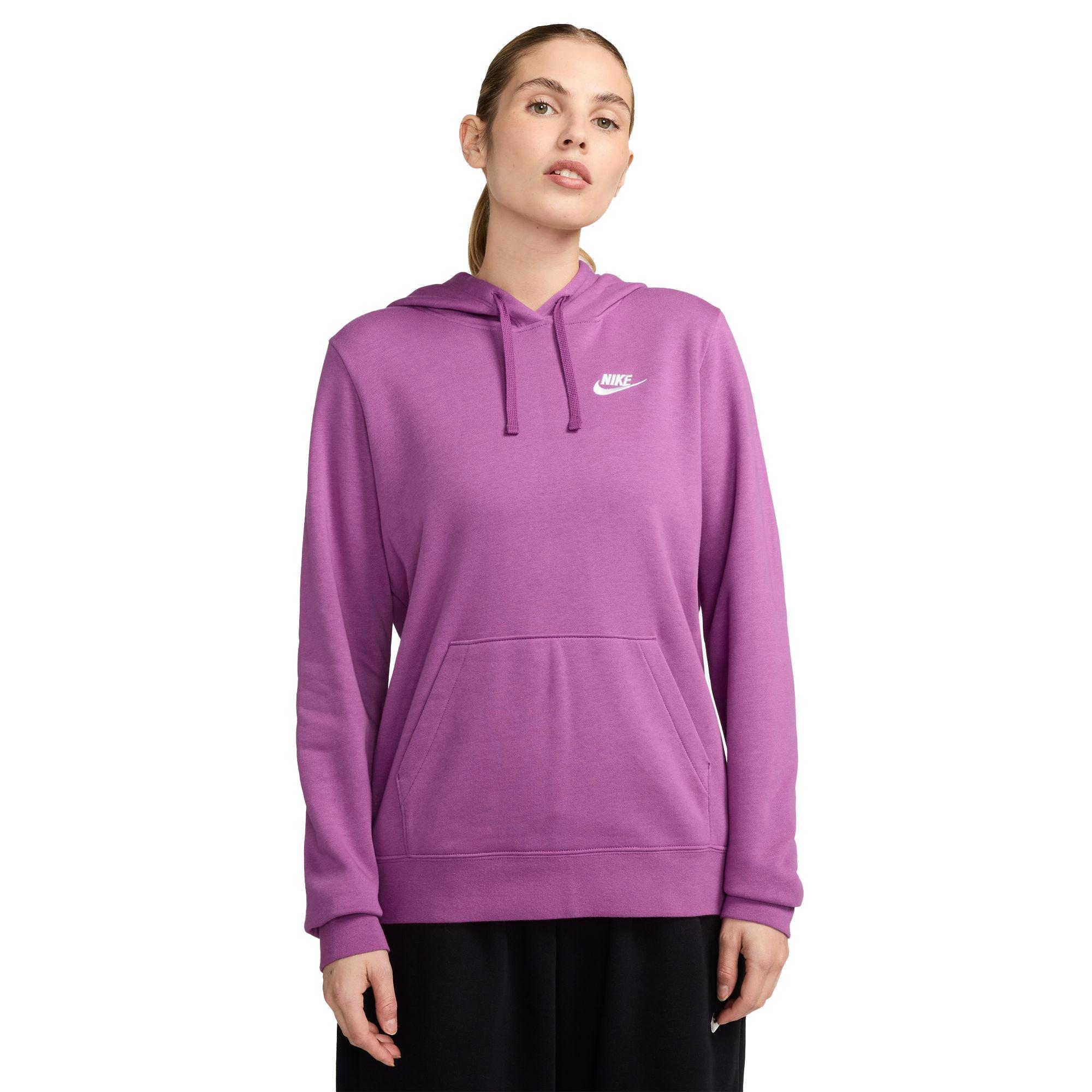 Nike Women's Sportswear Club Fleece Pullover Hoodie - PURPLE Thumbnail View 1