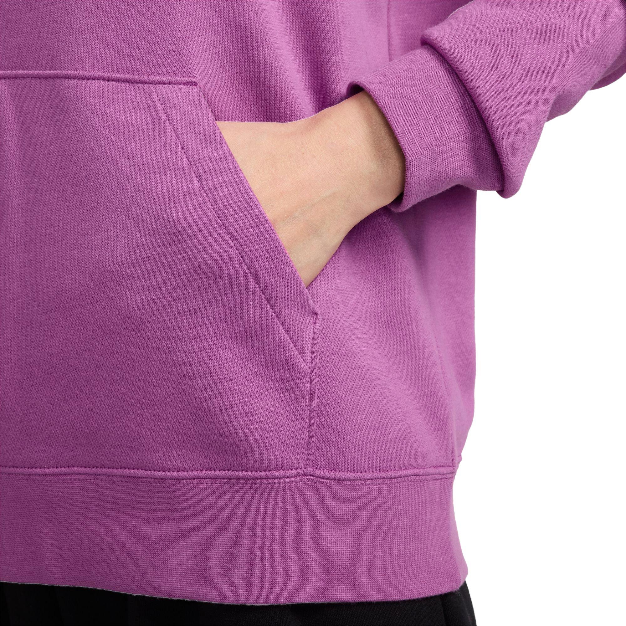 Nike Women's Sportswear Club Fleece Pullover Hoodie - PURPLE Thumbnail View 3
