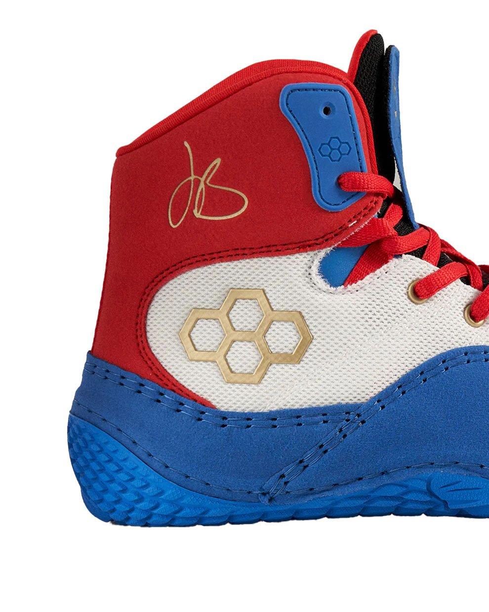 Rudis JB1 "King" Men's Wrestling Shoe - RED/WHITE/BLUE Thumbnail View 5