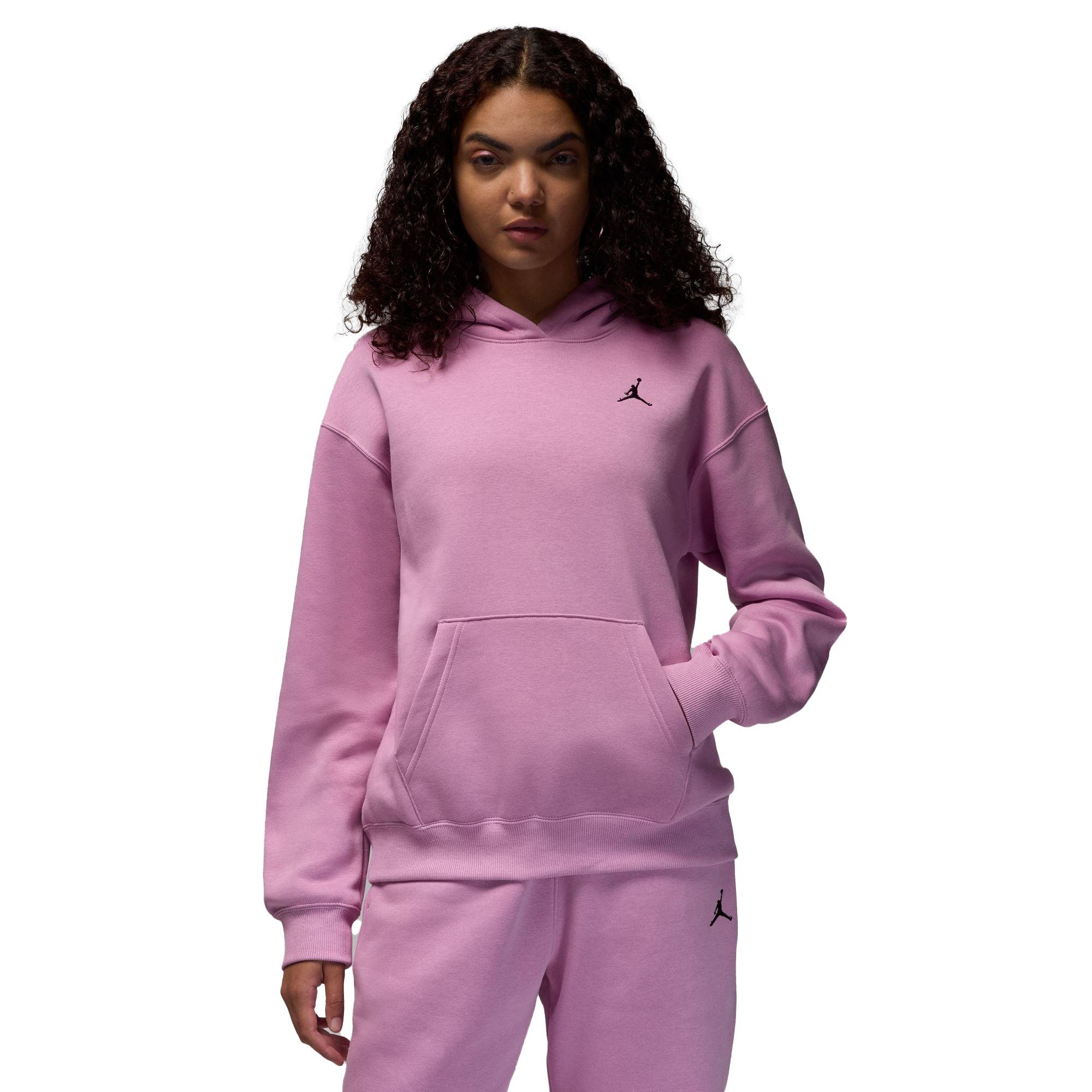 Jordan Women's Brooklyn Fleece Pullover Hoodie - PINK Thumbnail View 1