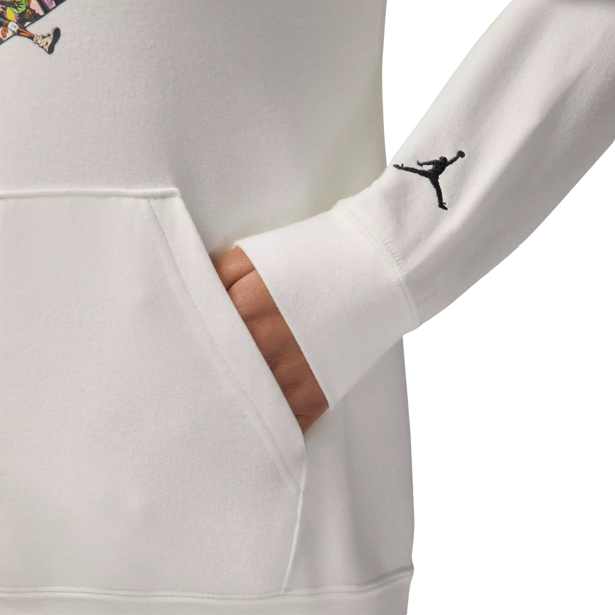 Jordan Women's Brooklyn Fleece Graphic Pullover Hoodie - SAIL