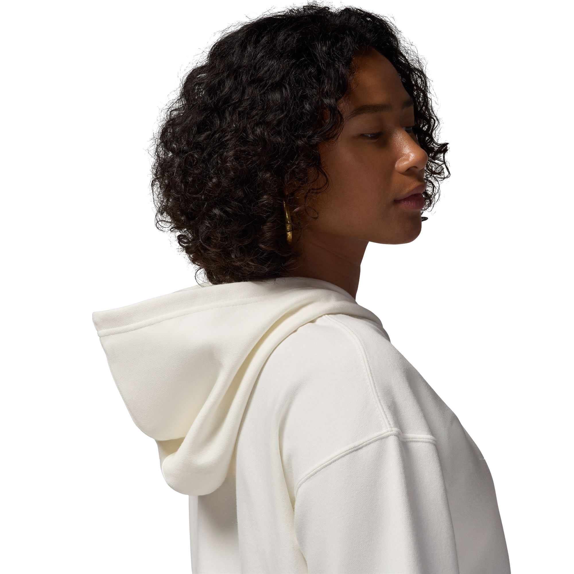 Jordan Women's Brooklyn Fleece Graphic Pullover Hoodie - SAIL Thumbnail View 5