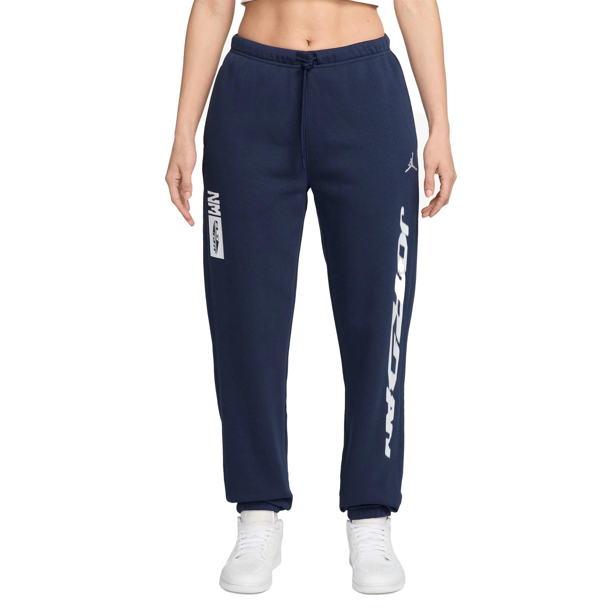 Jordan Women's Brooklyn Fleece Graphic Pants - NAVY