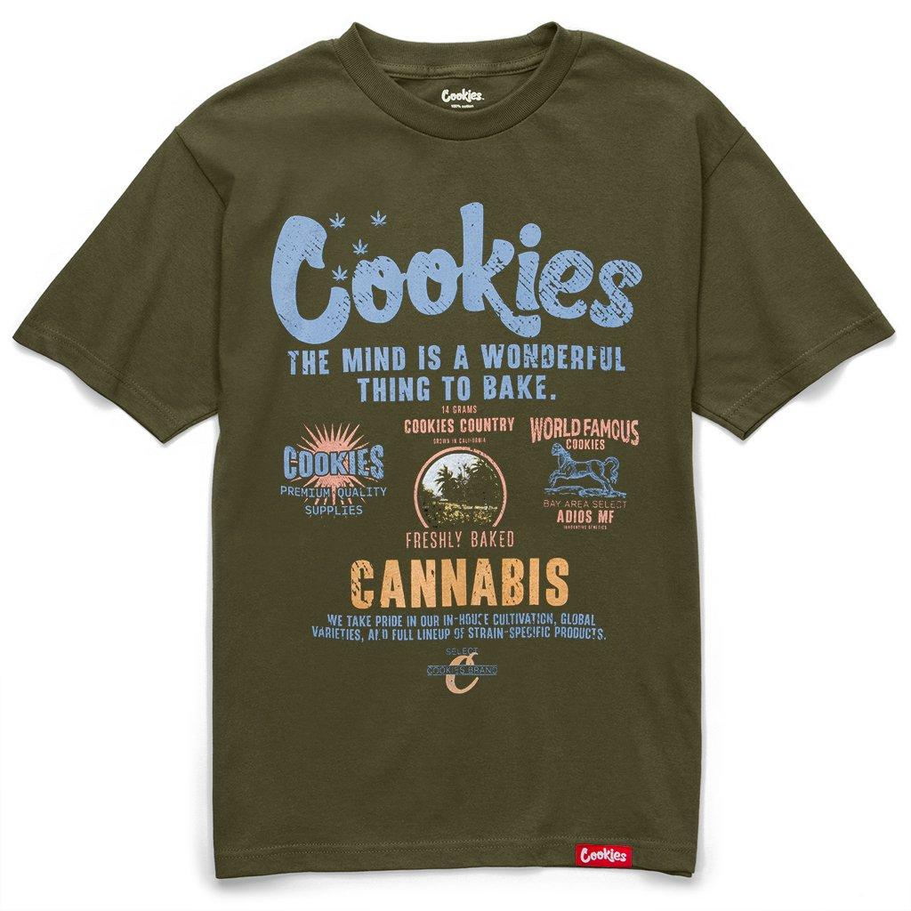 Cookies Men's Workwear Tee - Military Green - GREEN