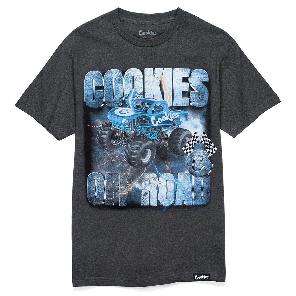 Cookies Men's Off Road Tee - Charcoal - GREY