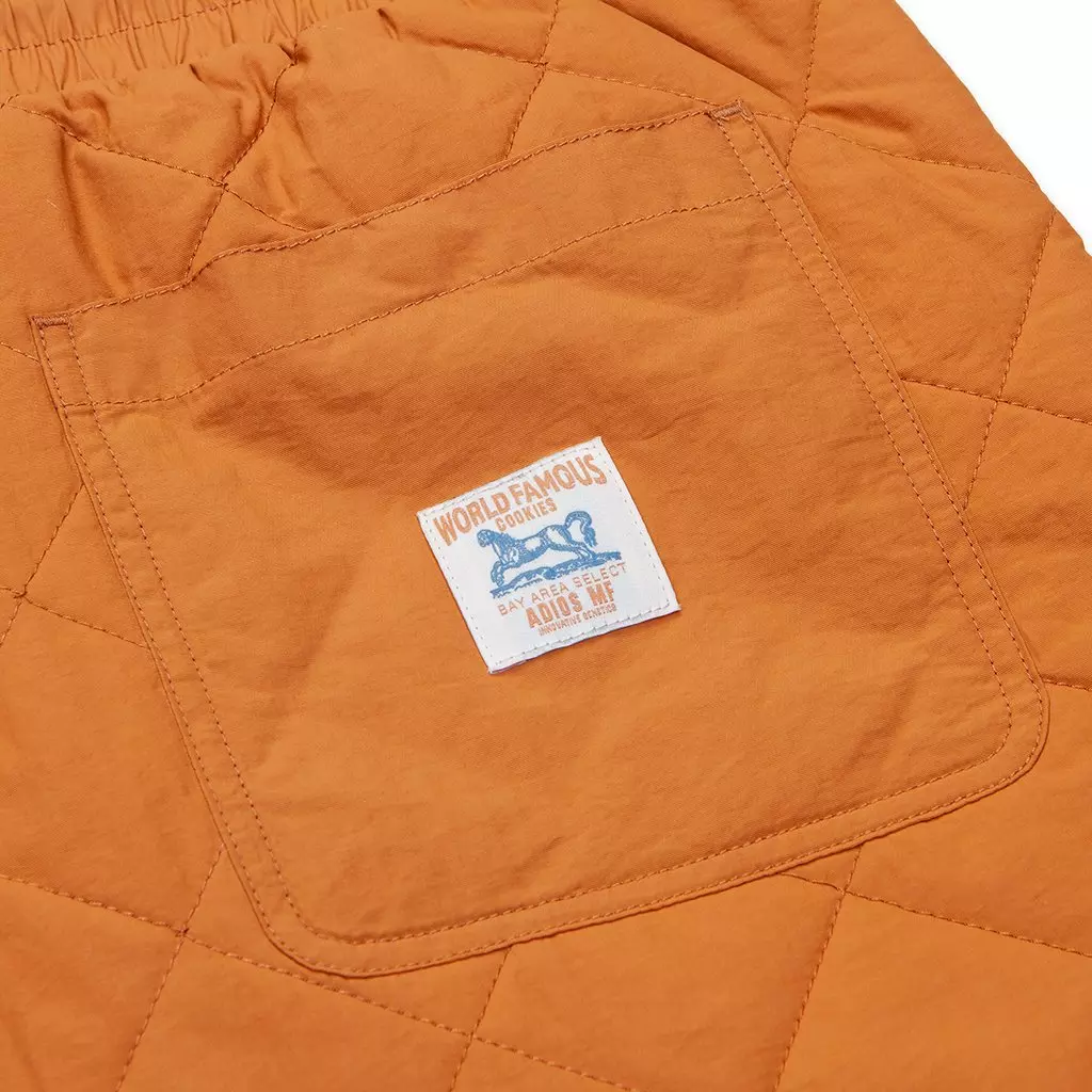 Cookies Men's Workwear Quilted Nylon Shorts -Brown - BROWN