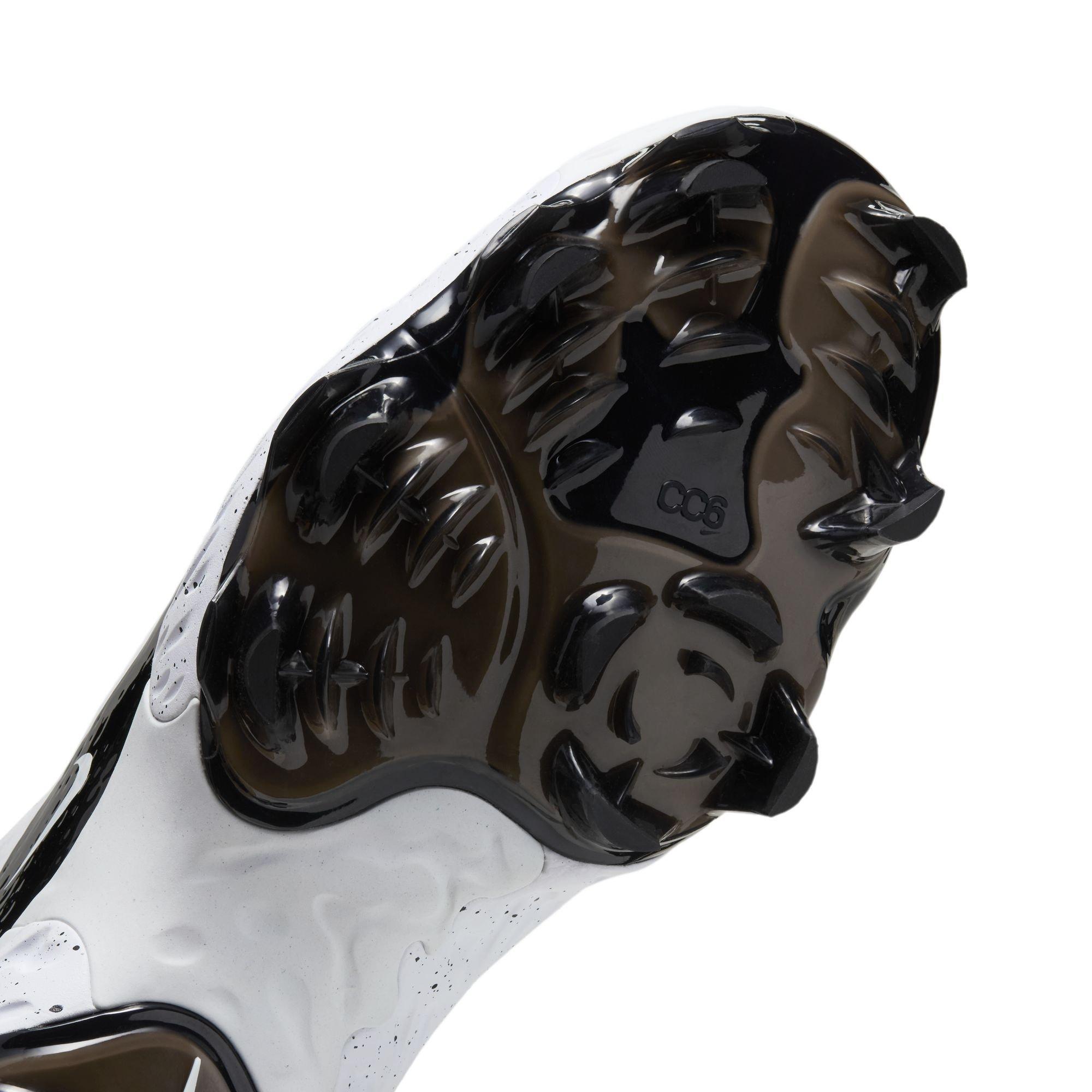 Nike Alpha Huarache Elite 4 Low MCS "White/Black" Men's Baseball Cleat - WHITE/BLACK Thumbnail View 9