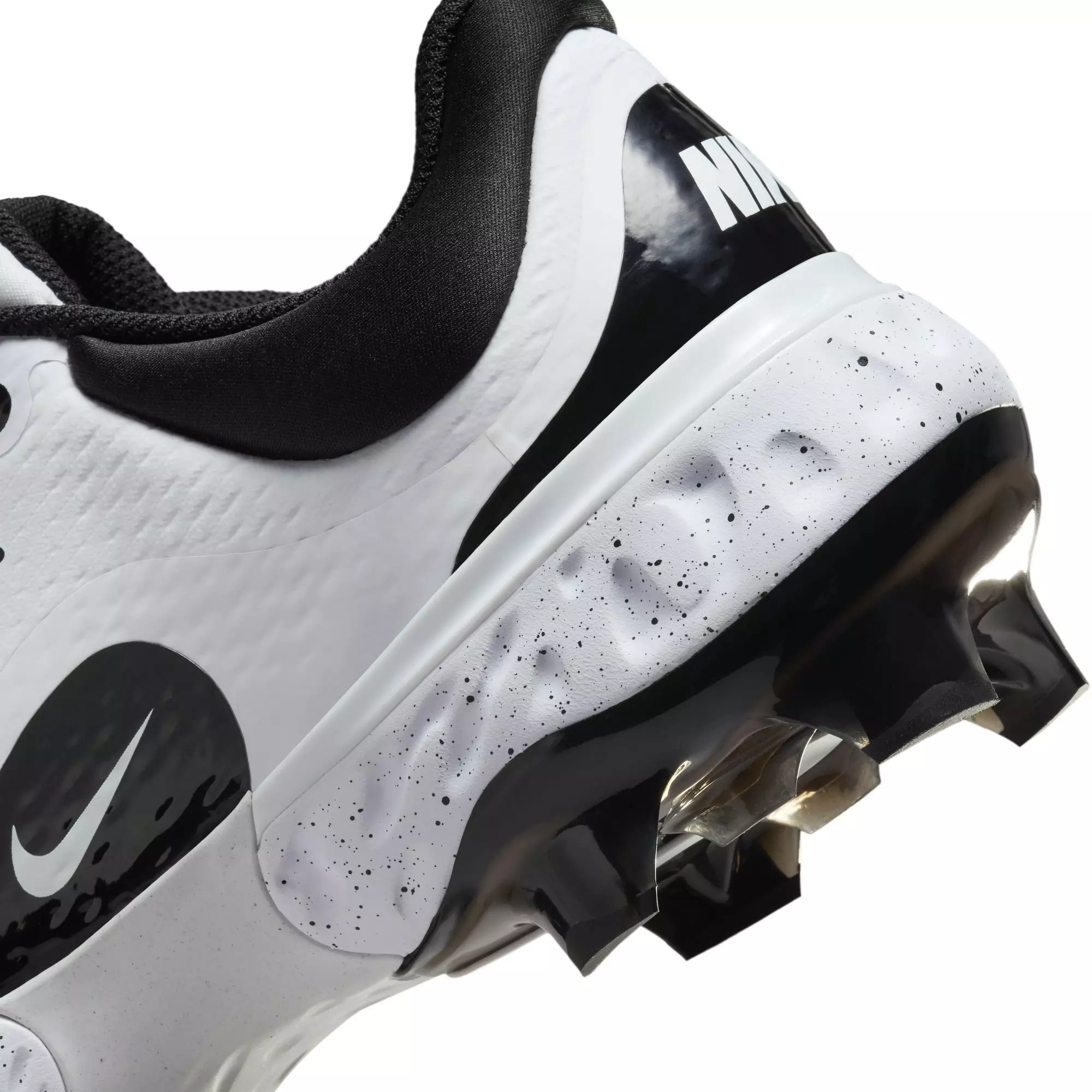 Nike Alpha Huarache Elite 4 Low MCS "White/Black" Men's Baseball Cleat - WHITE/BLACK