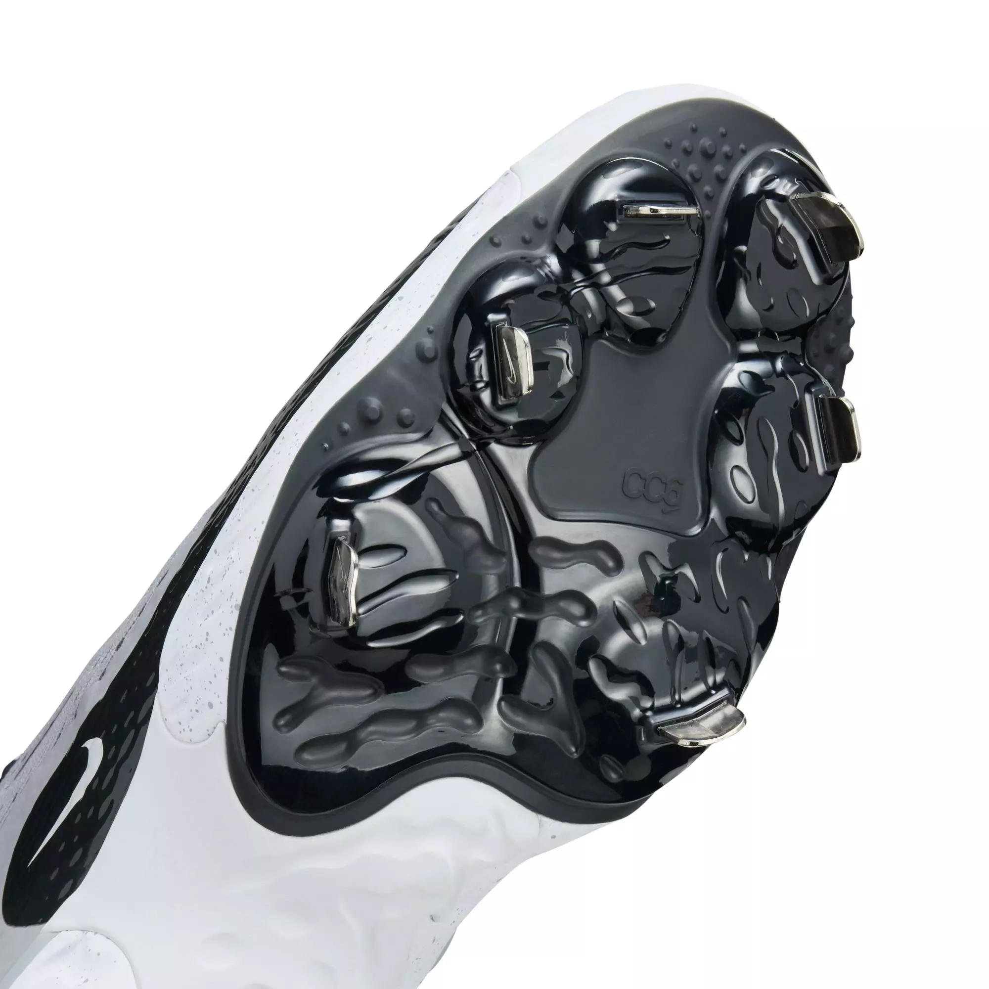 Nike Alpha Huarache Elite 4 Mid "Wolf Grey/Dk Smoke Grey/White" Men's Baseball Cleat - GREY/BLACK