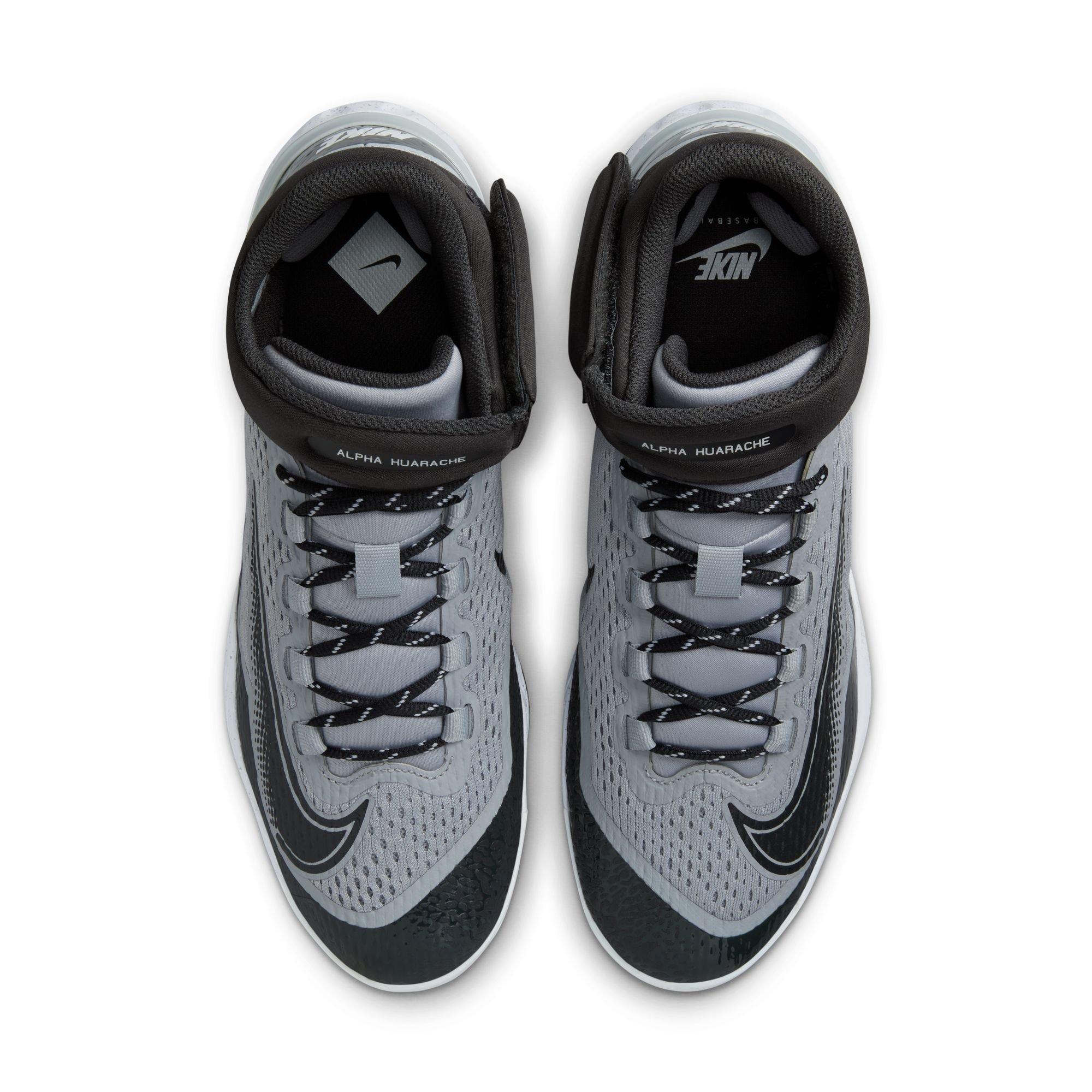 ✅ Nike Alpha Huarache Elite 4 Mid‎ Black Smoke Grey Metal Baseball Cleats Size 7 Nike Alpha Huarache Elite 4 Mid Baseball Cleat | Hibbett main image 2