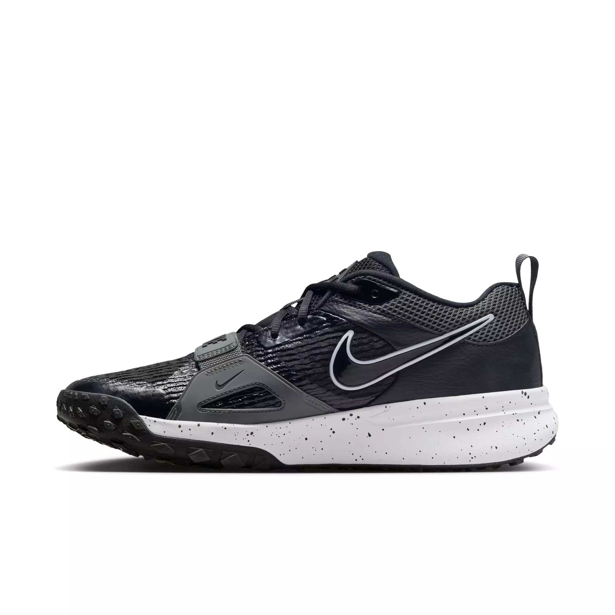 Nike Air Zoom Diamond Elite Turf "Black/White/Iron Grey/Volt" Men's Baseball Shoe
