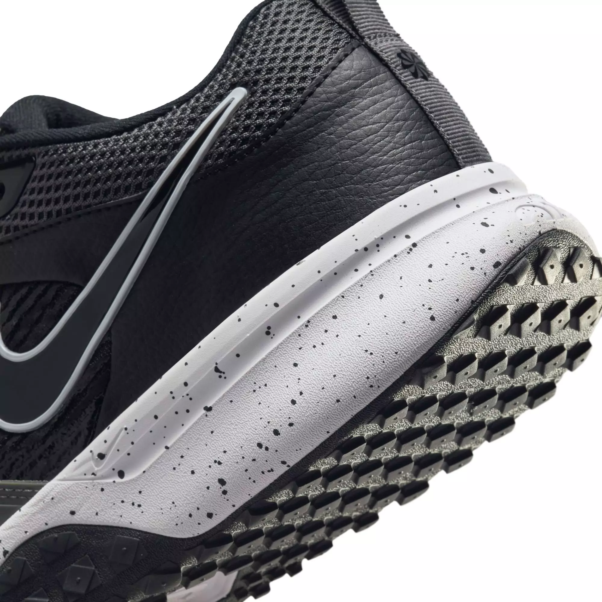 Nike Air Zoom Diamond Elite Turf "Black/White/Iron Grey/Volt" Men's Baseball Shoe - BLACK/GREY