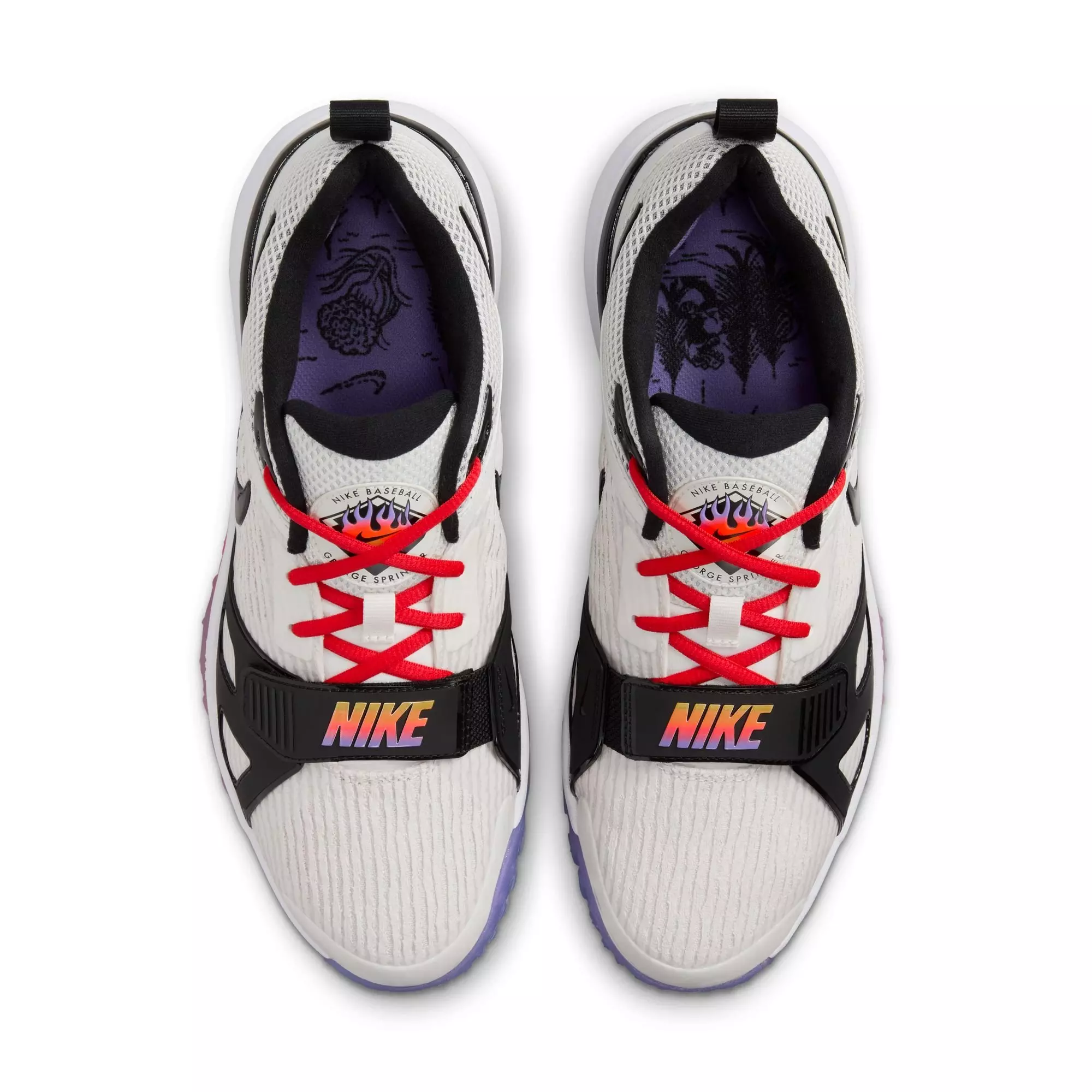 Nike Air Zoom Diamond Elite Turf PE "Phantom/Royal Pulse/Dark Russet/Black" Men's Baseball Shoe - WHITE/ROYAL