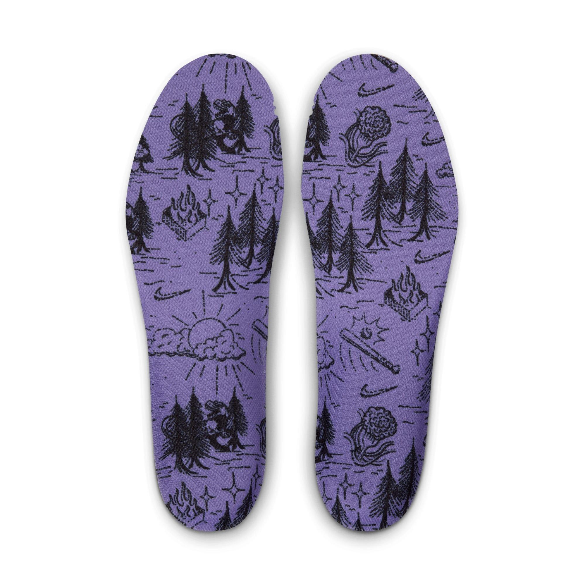 Nike Air Zoom Diamond Elite Turf PE "Phantom/Royal Pulse/Dark Russet/Black" Men's Baseball Shoe - WHITE/ROYAL Thumbnail View 8