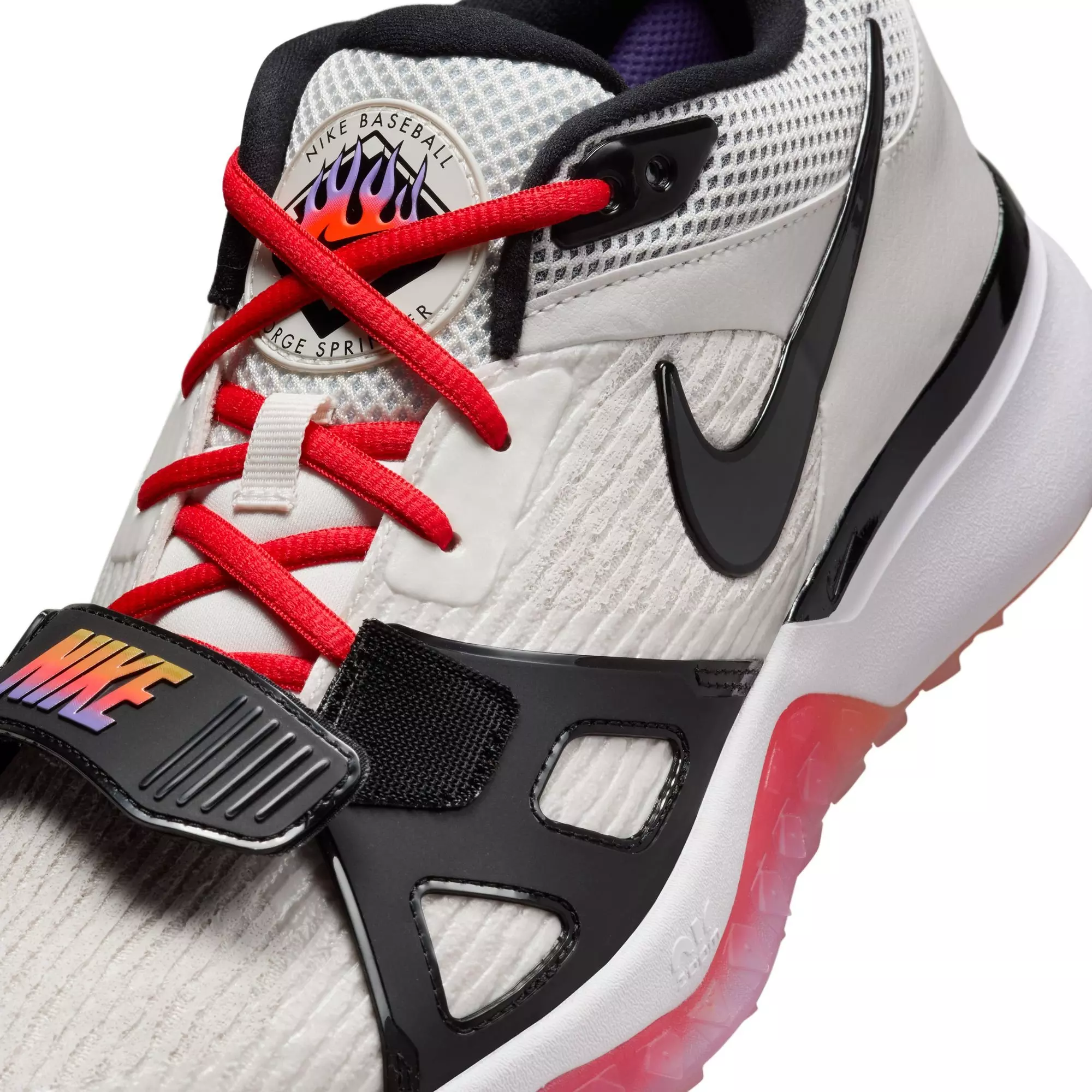 Nike Air Zoom Diamond Elite Turf PE "Phantom/Royal Pulse/Dark Russet/Black" Men's Baseball Shoe - WHITE/ROYAL