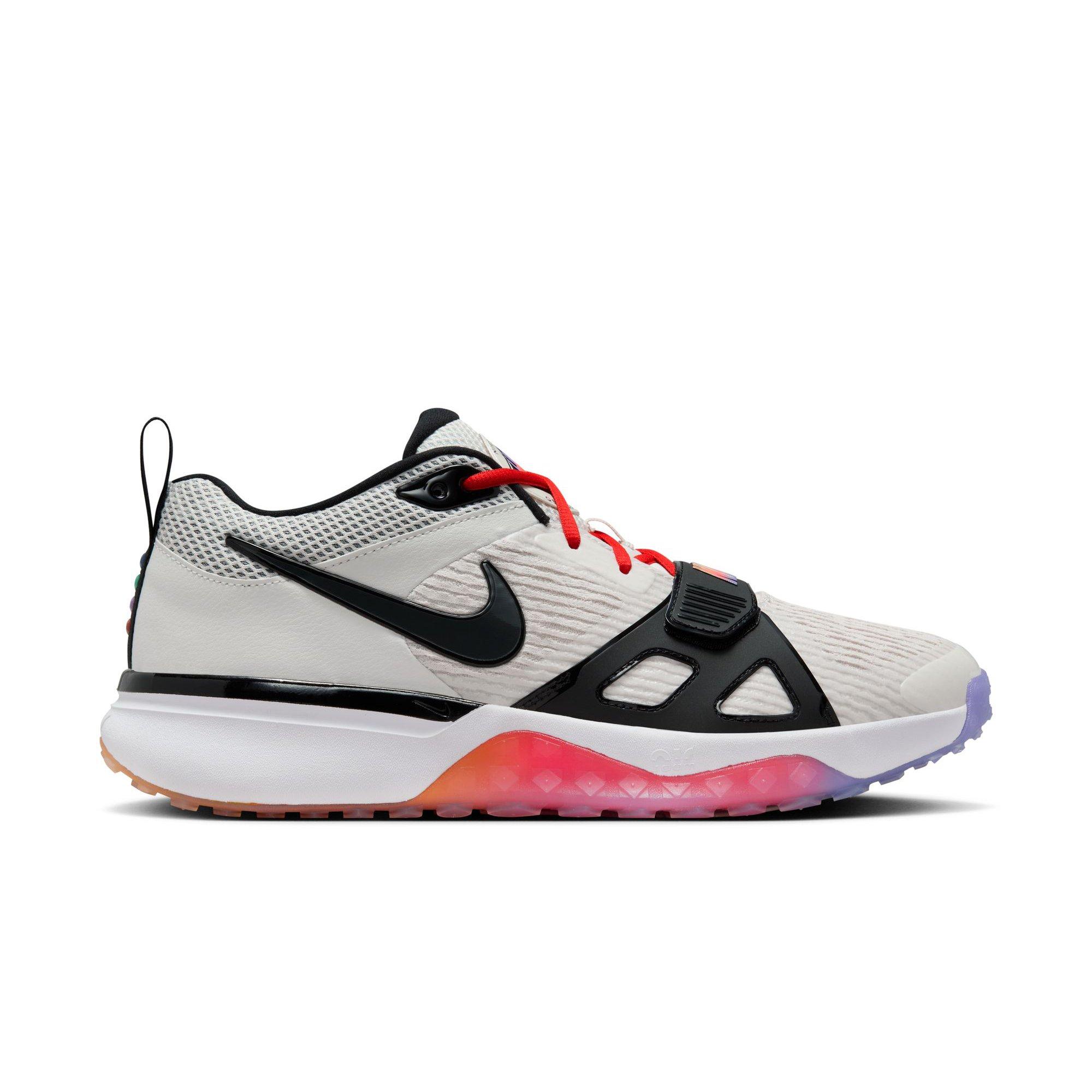 Nike Air Zoom Diamond Elite Turf PE "Phantom/Royal Pulse/Dark Russet/Black" Men's Baseball Shoe - WHITE/ROYAL Thumbnail View 1