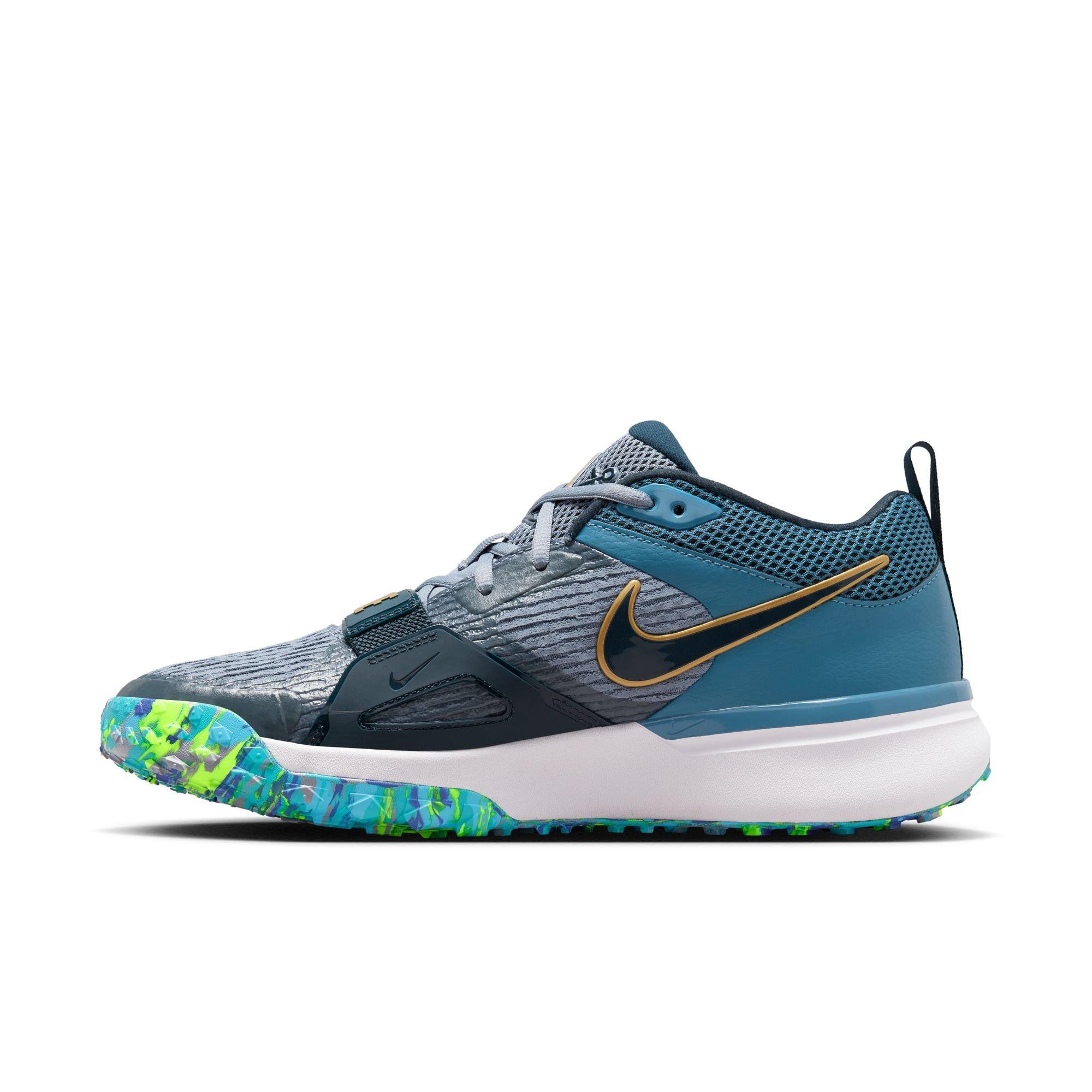 Nike Diamond Elite Turf Nolan Arenado "Ashen Slate/Armory Navy/Aegean Storm" Men's Baseball Shoe - NAVY/WHITE Thumbnail View 4