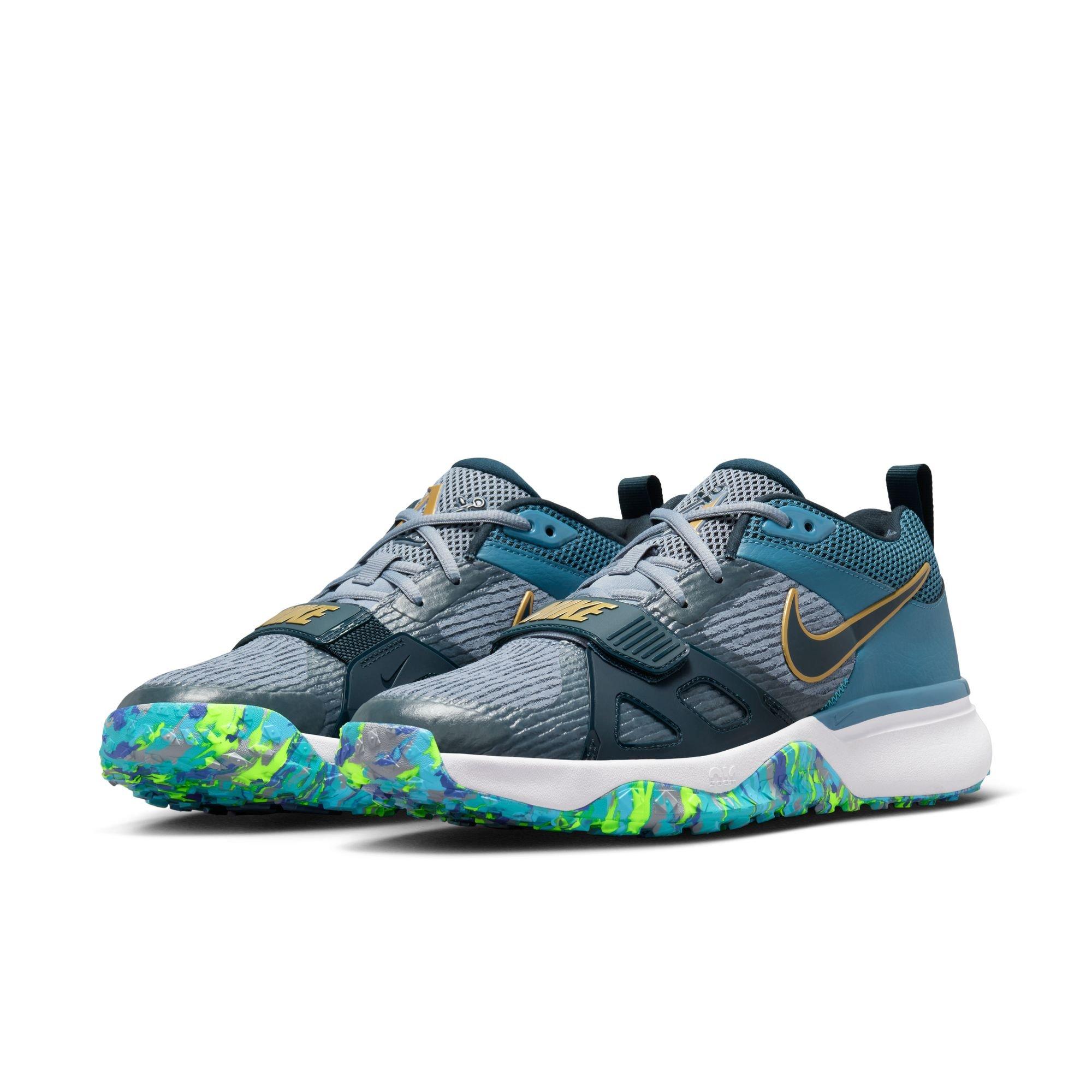 Nike Diamond Elite Turf Nolan Arenado "Ashen Slate/Armory Navy/Aegean Storm" Men's Baseball Shoe - NAVY/WHITE Thumbnail View 5