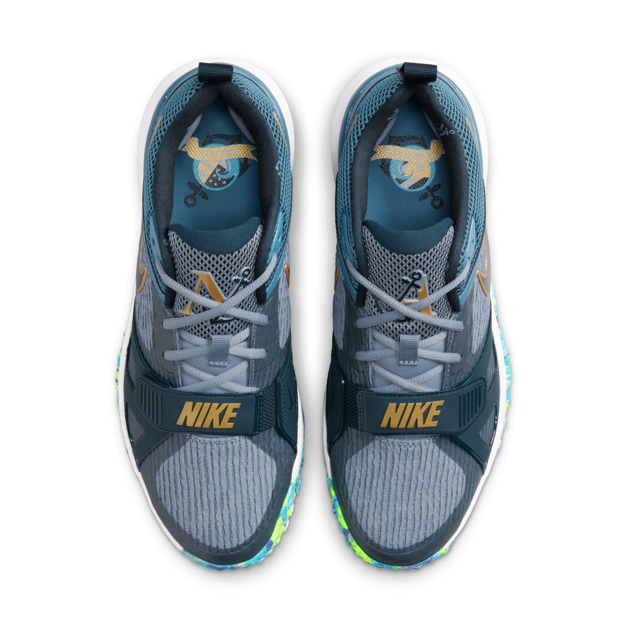 Nike Diamond Elite Turf Nolan Arenado "Ashen Slate/Armory Navy/Aegean Storm" Men's Baseball Shoe - NAVY/WHITE Thumbnail View 7