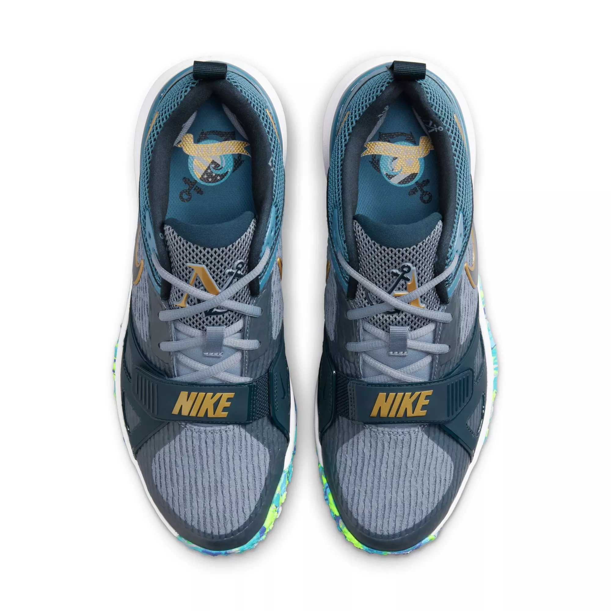 Nike Diamond Elite Turf Nolan Arenado "Ashen Slate/Armory Navy/Aegean Storm" Men's Baseball Shoe - NAVY/WHITE