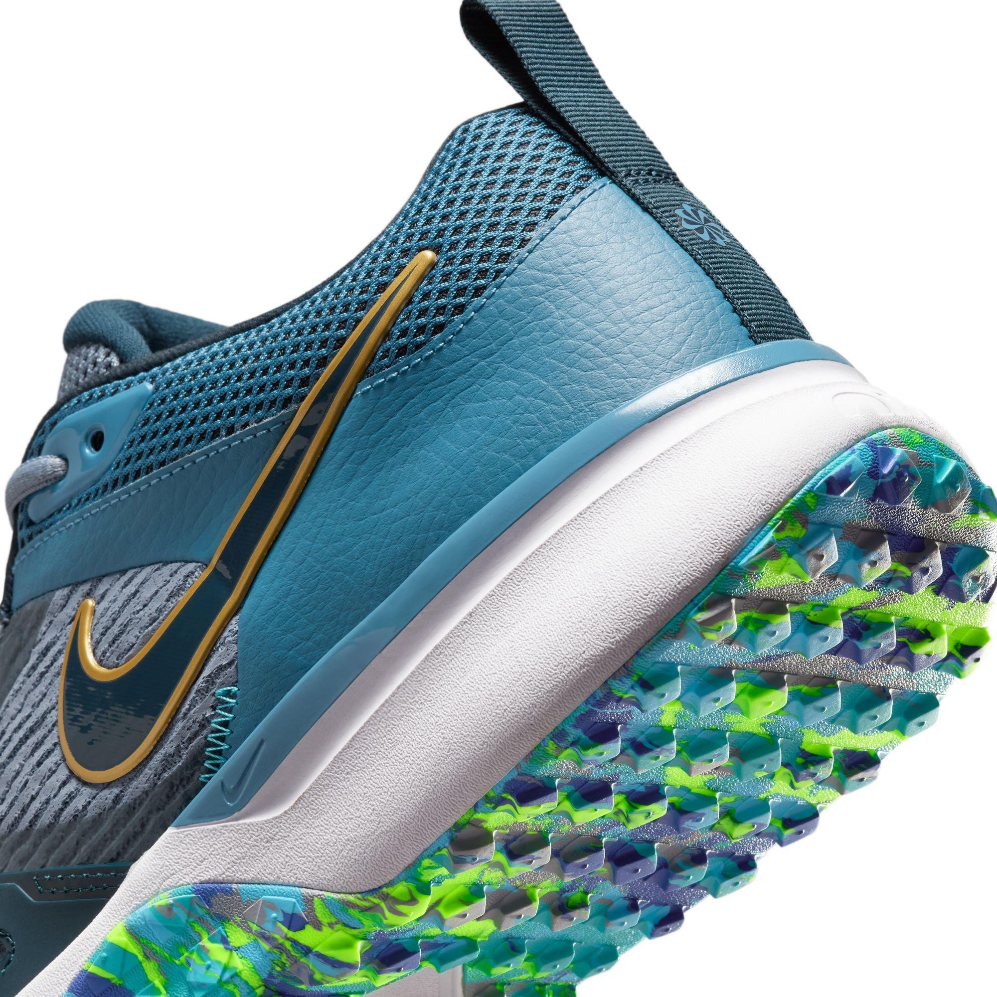 Nike Diamond Elite Turf Nolan Arenado "Ashen Slate/Armory Navy/Aegean Storm" Men's Baseball Shoe - NAVY/WHITE Thumbnail View 10