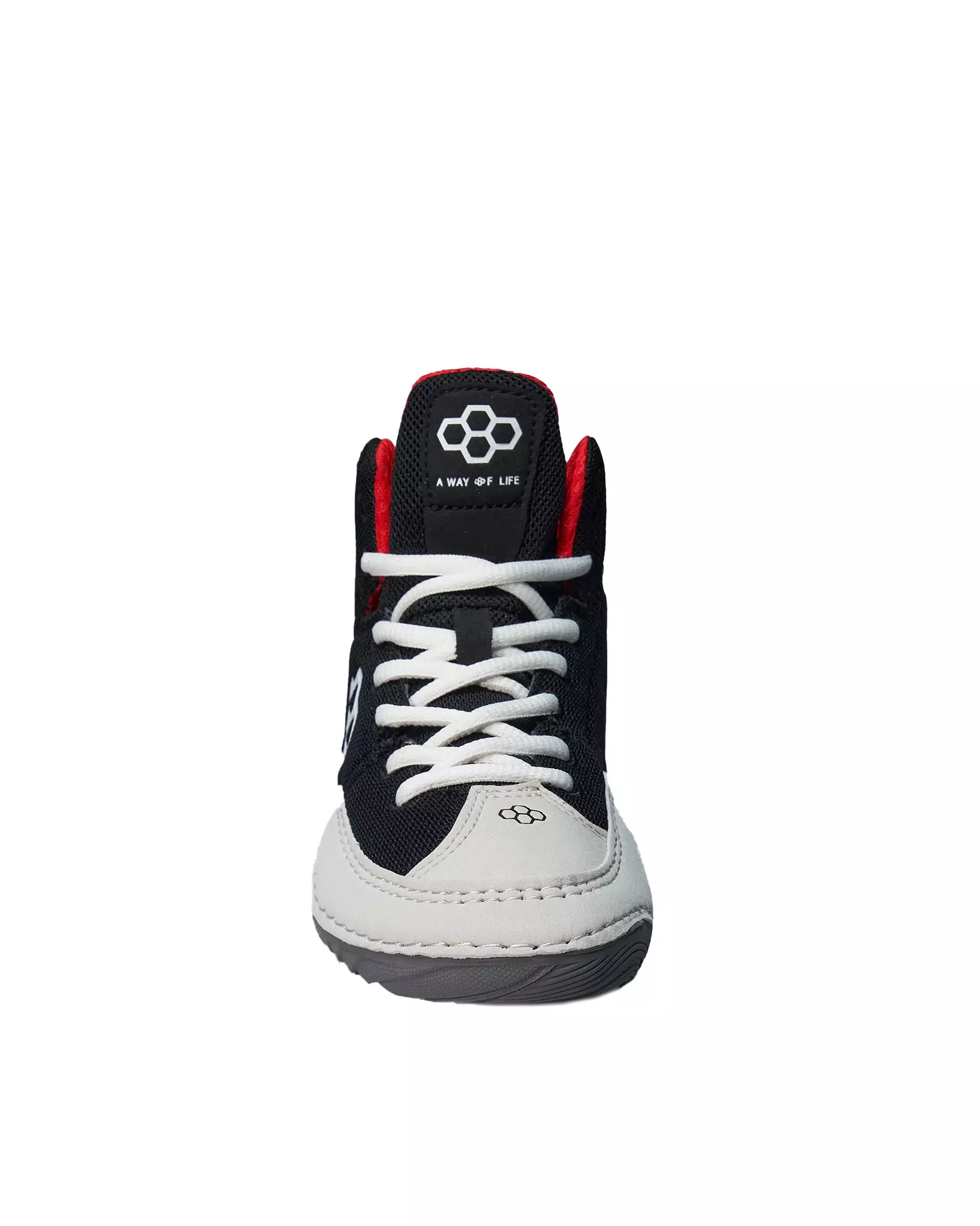 Rudis Courage "Midnight Smoke" Preschool Kids' Wrestling Shoe - WHITE/BLACK