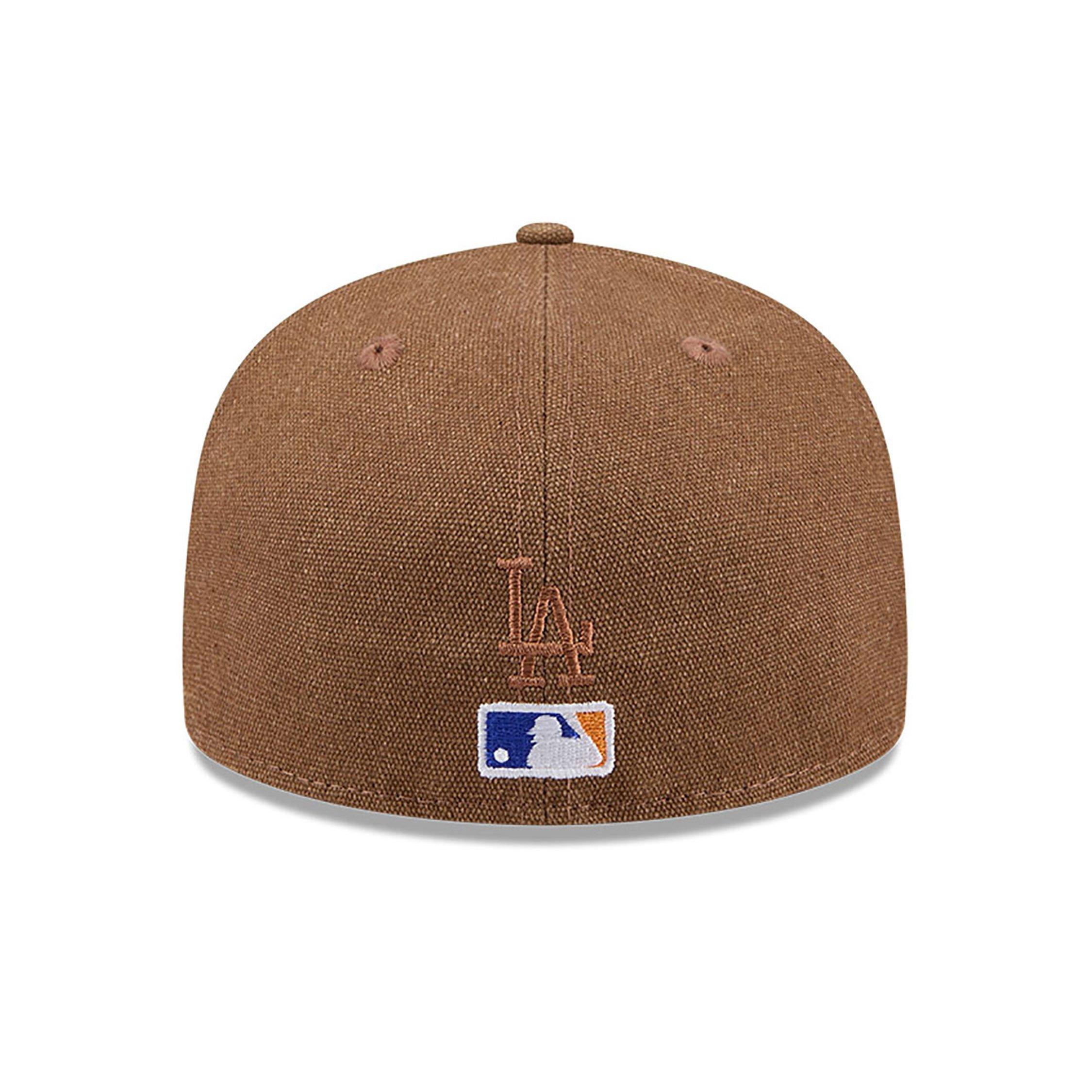 Men's New Era Los Angeles Dodgers 59FIFTY Workwear Fitted Hat-Wheat