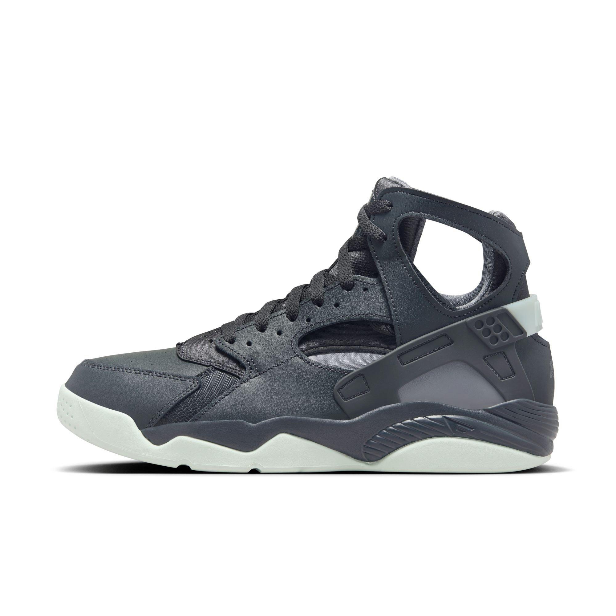 Nike Air Flight Huarache "Dk Smoke Grey/Barely Green/Cool Grey" Men's Shoe - GREY/GREEN Thumbnail View 9