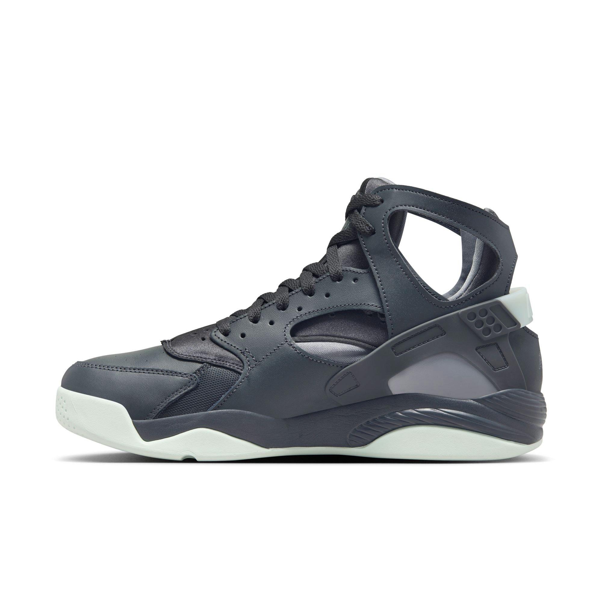 Nike Air Flight Huarache "Dk Smoke Grey/Barely Green/Cool Grey" Men's Shoe - GREY/GREEN Thumbnail View 8