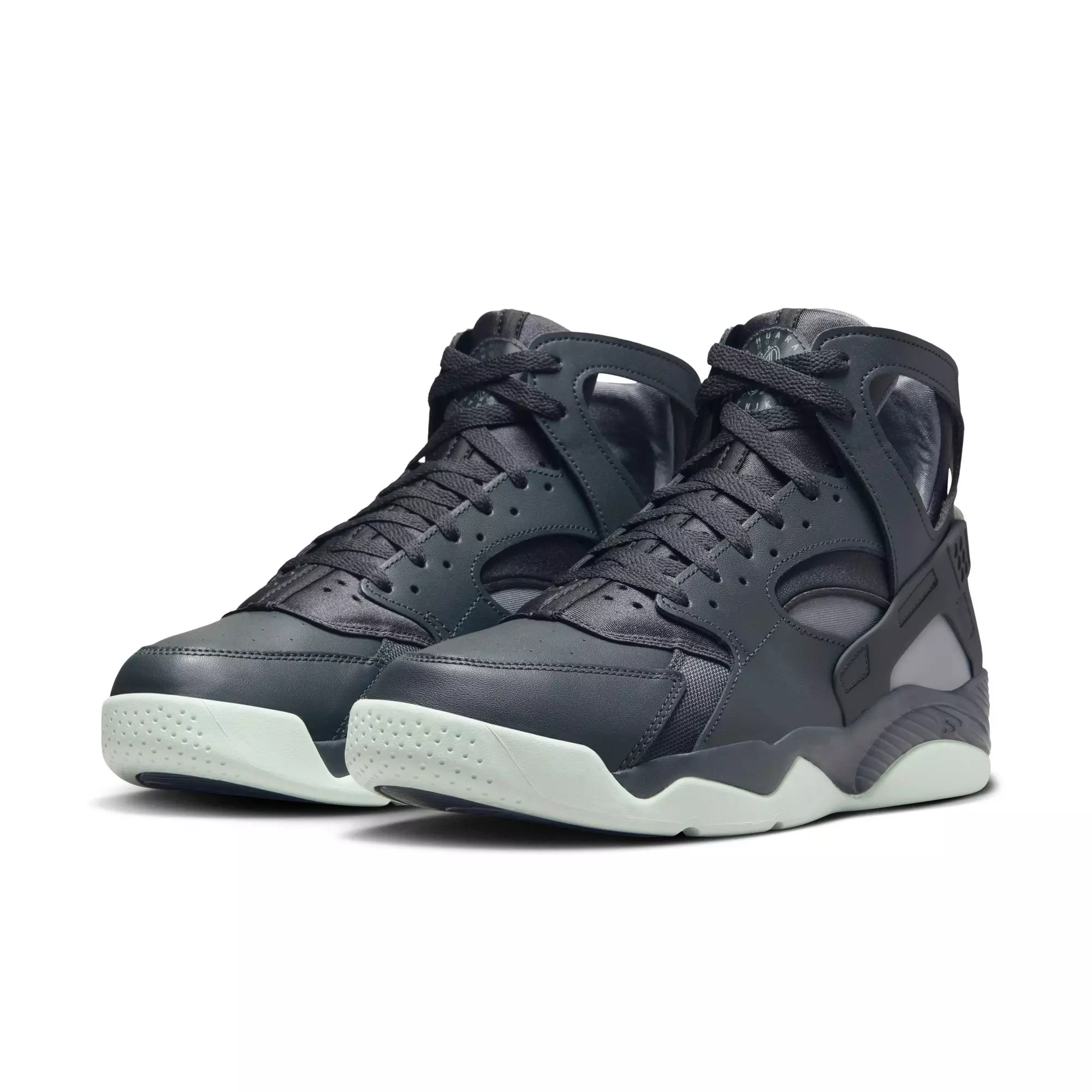 Nike Air Flight Huarache "Dk Smoke Grey/Barely Green/Cool Grey" Men's Shoe - GREY/GREEN