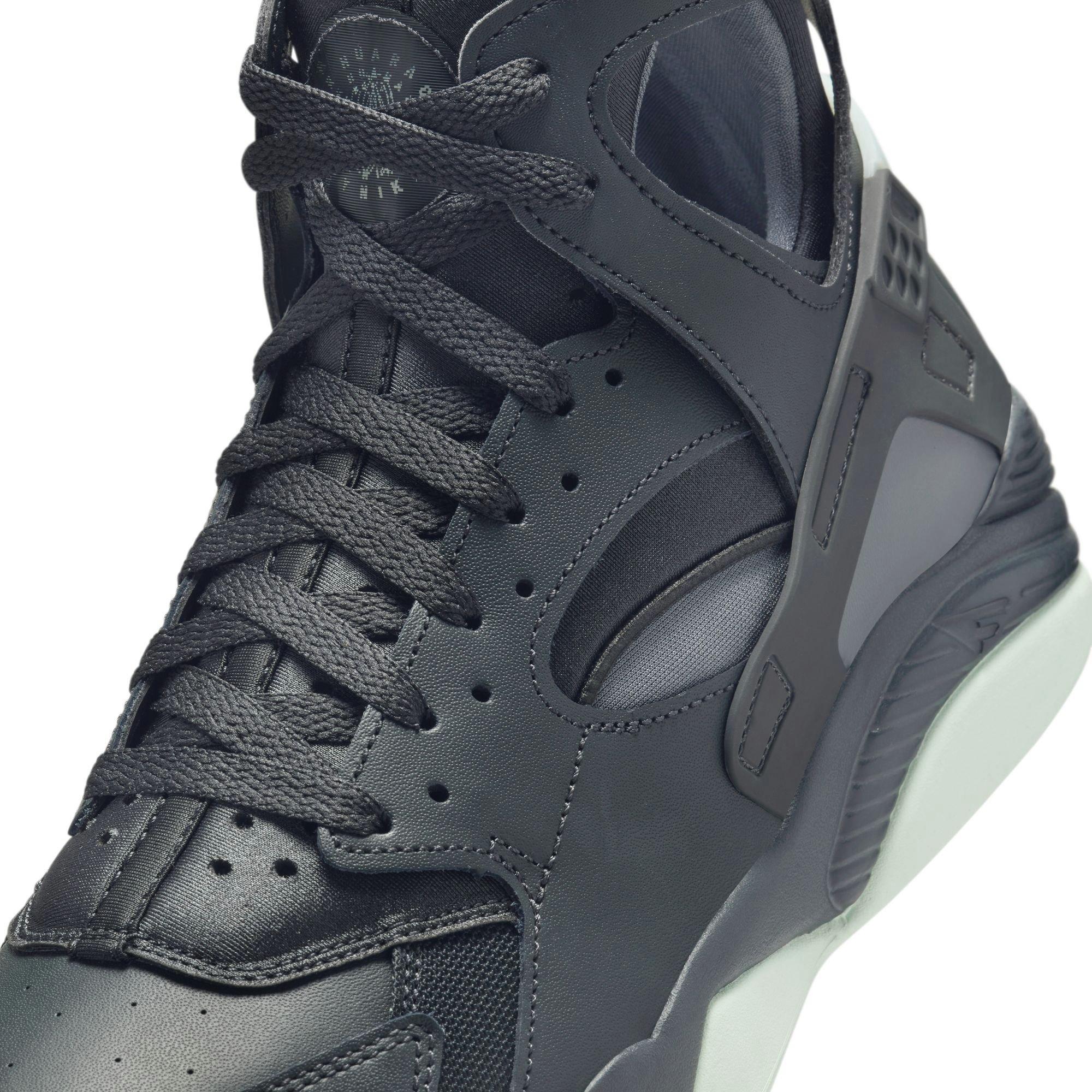 Nike Air Flight Huarache "Dk Smoke Grey/Barely Green/Cool Grey" Men's Shoe - GREY/GREEN Thumbnail View 3