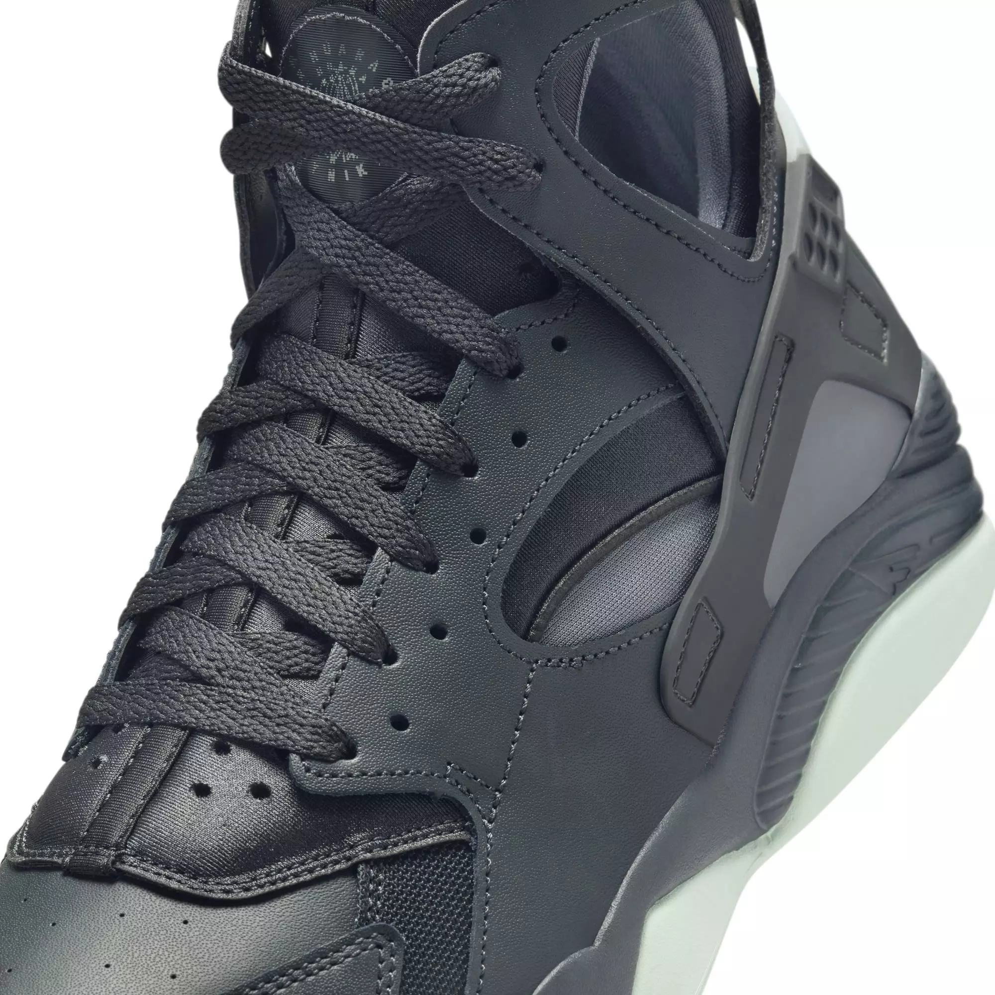 Nike Air Flight Huarache "Dk Smoke Grey/Barely Green/Cool Grey" Men's Shoe - GREY/GREEN