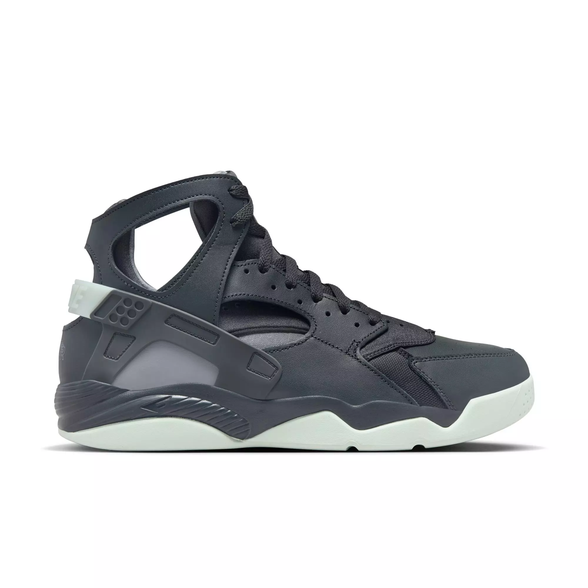 Nike Air Flight Huarache "Dk Smoke Grey/Barely Green/Cool Grey" Men's Shoe - GREY/GREEN