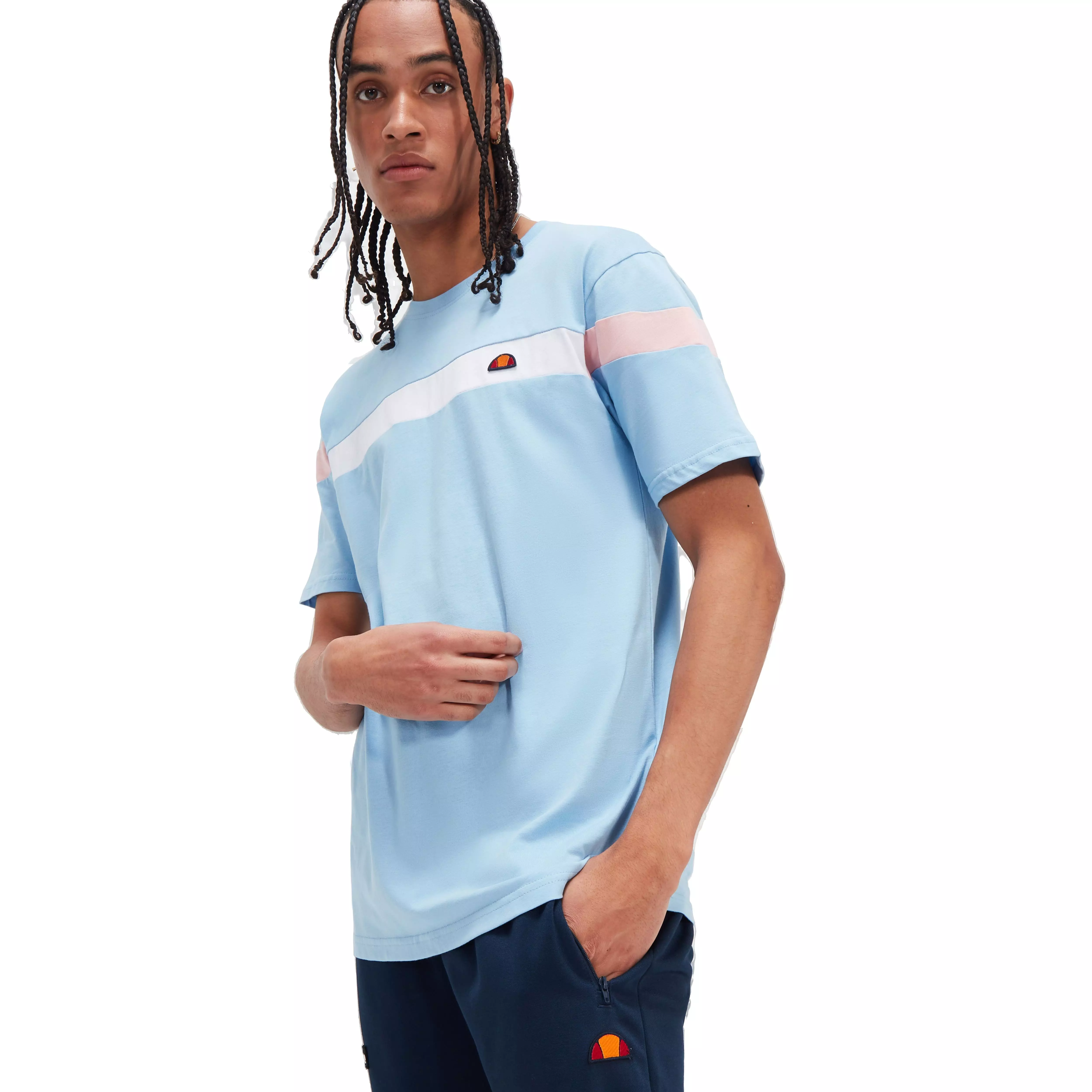 Ellesse Men's Caserio Tee - Light Blue - LT BLUE