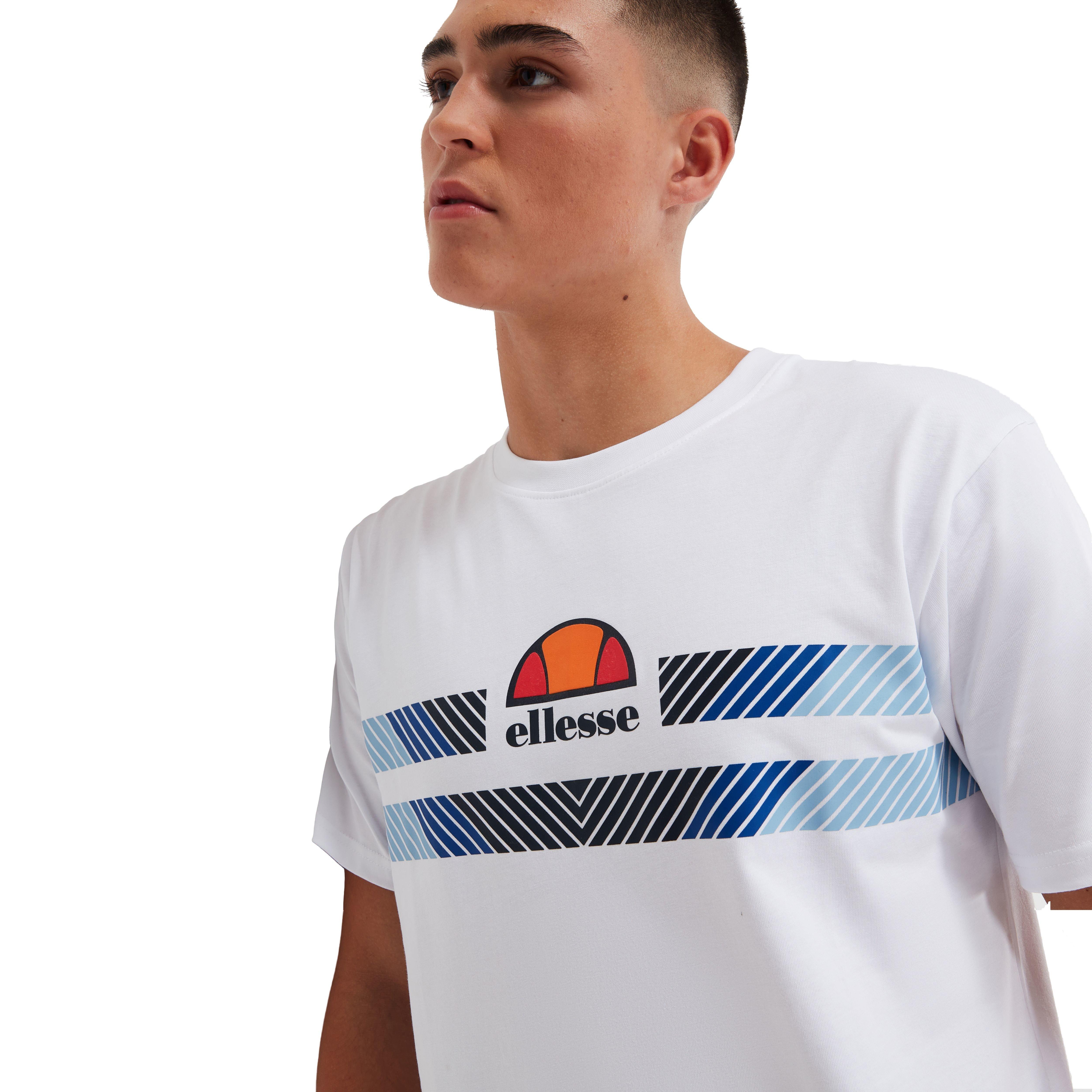 Ellesse Men's Aprelvie Tee - White - WHITE Thumbnail View 3