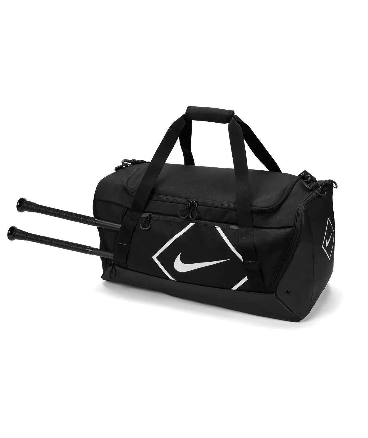 Nike Diamond Baseball Duffel Bag - Black - BLACK/WHITE