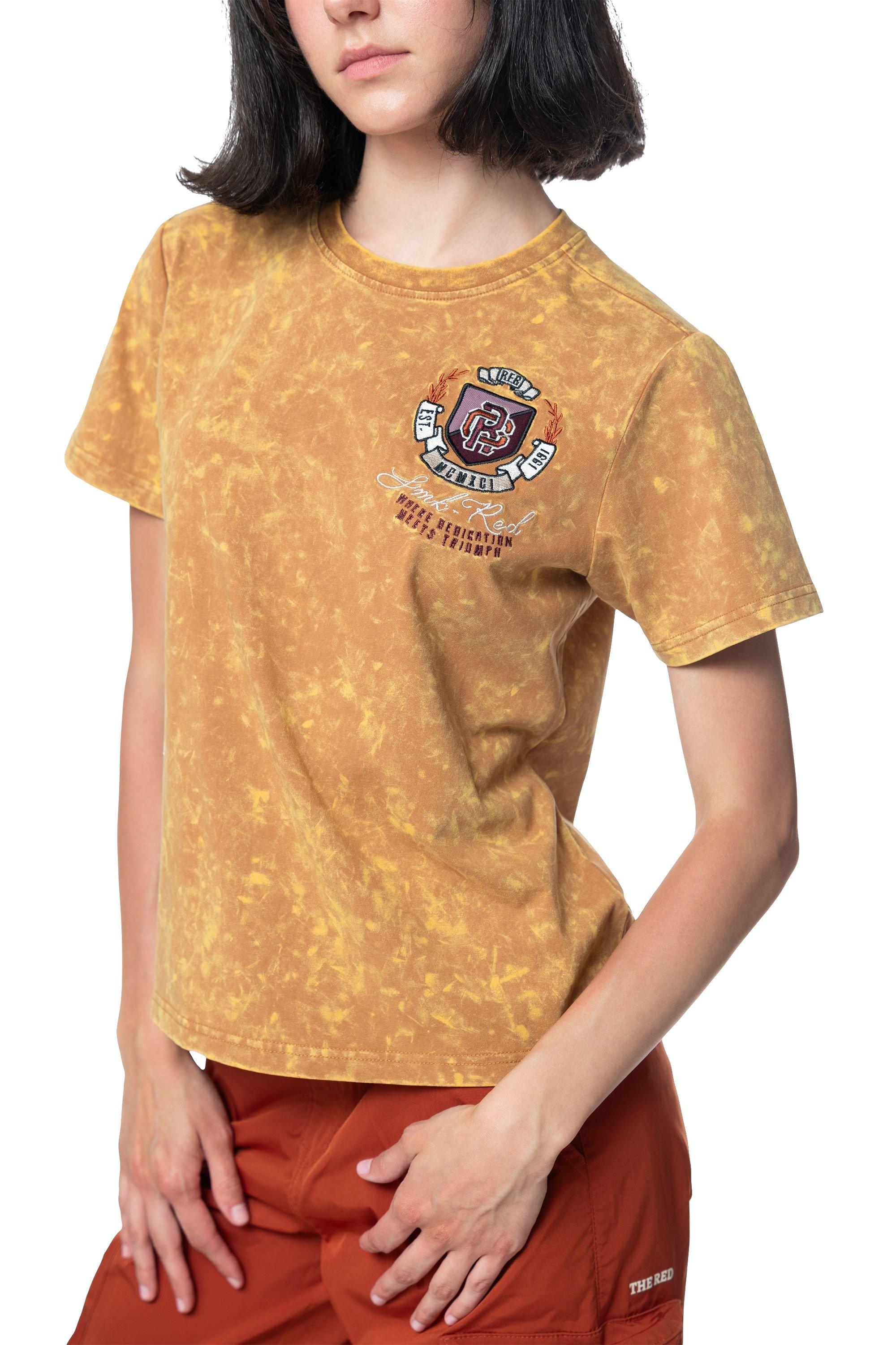 Smoke Rise Women's Coll SMKRS Tee - Flax - TAN Thumbnail View 3