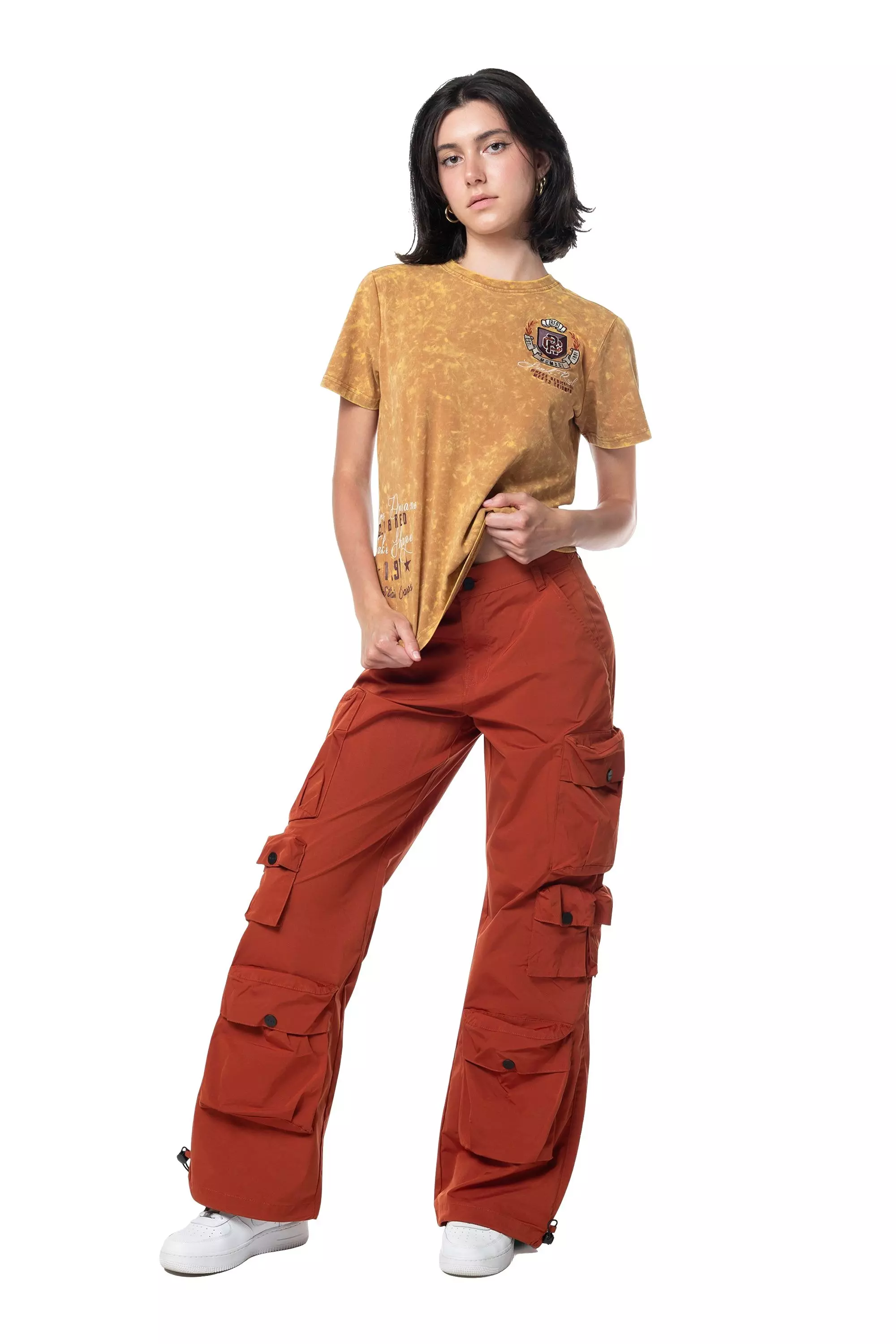 Smoke Rise Women's Coll SMKRS Tee - Flax - TAN