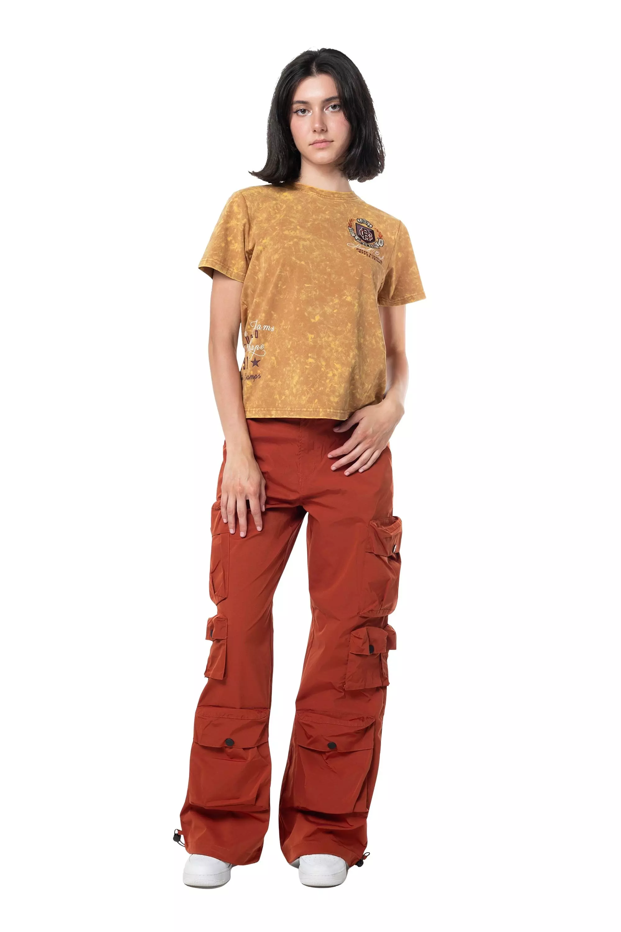 Smoke Rise Women's Coll SMKRS Tee - Flax - TAN