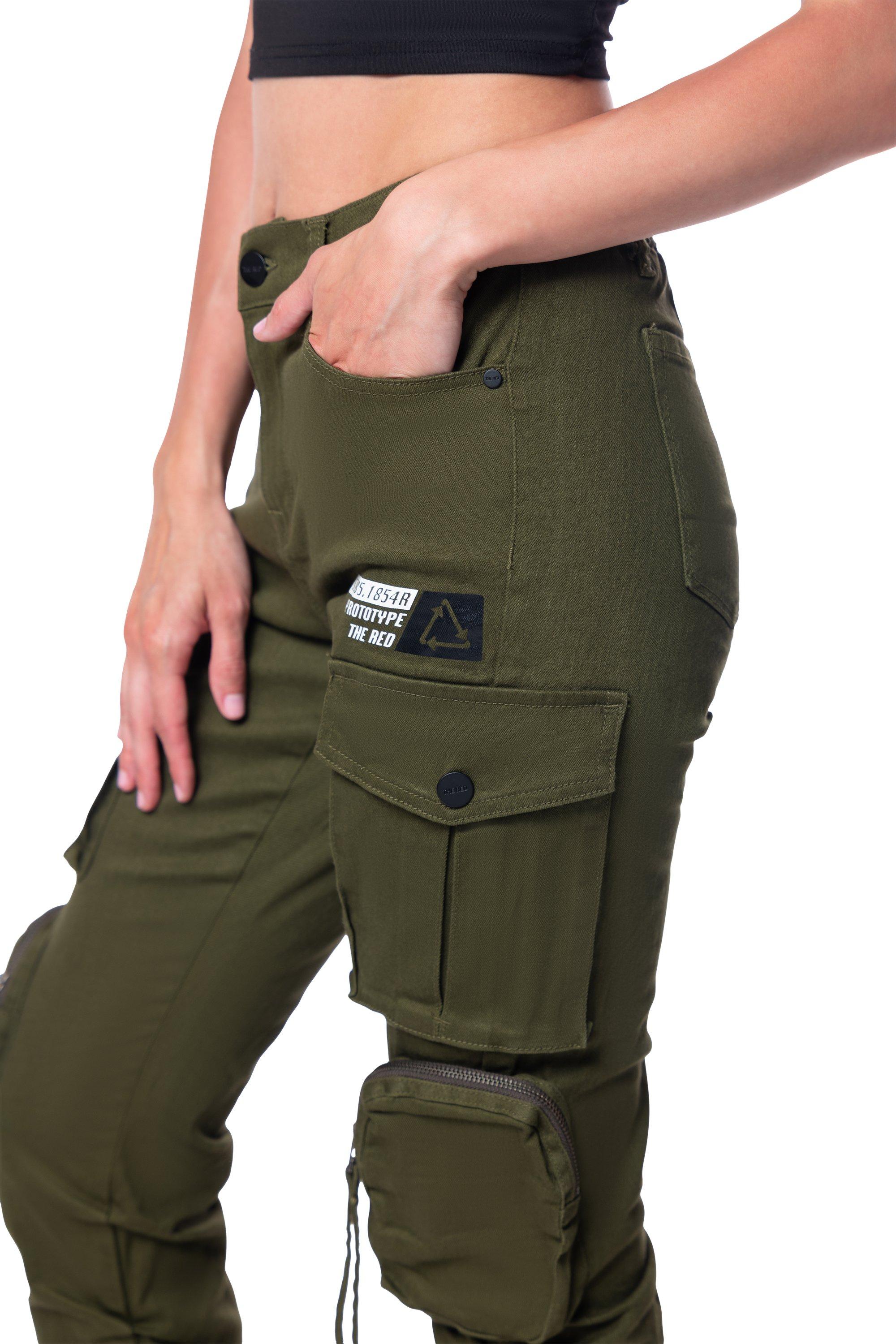 Smoke Rise Men's Twill High Rise Stacked Pants - Olive - OLIVE Thumbnail View 5